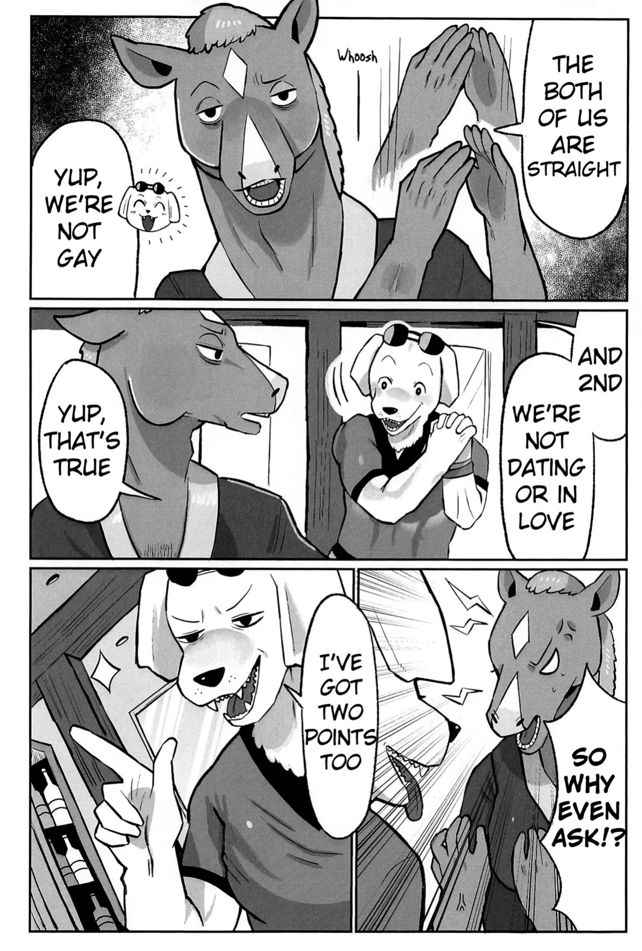 (Shinshun Kemoket 11) [hanamuke (Igarashi Hazuki)] Can I beat a dog's dick? Let's Find Out!! (BoJack Horseman)