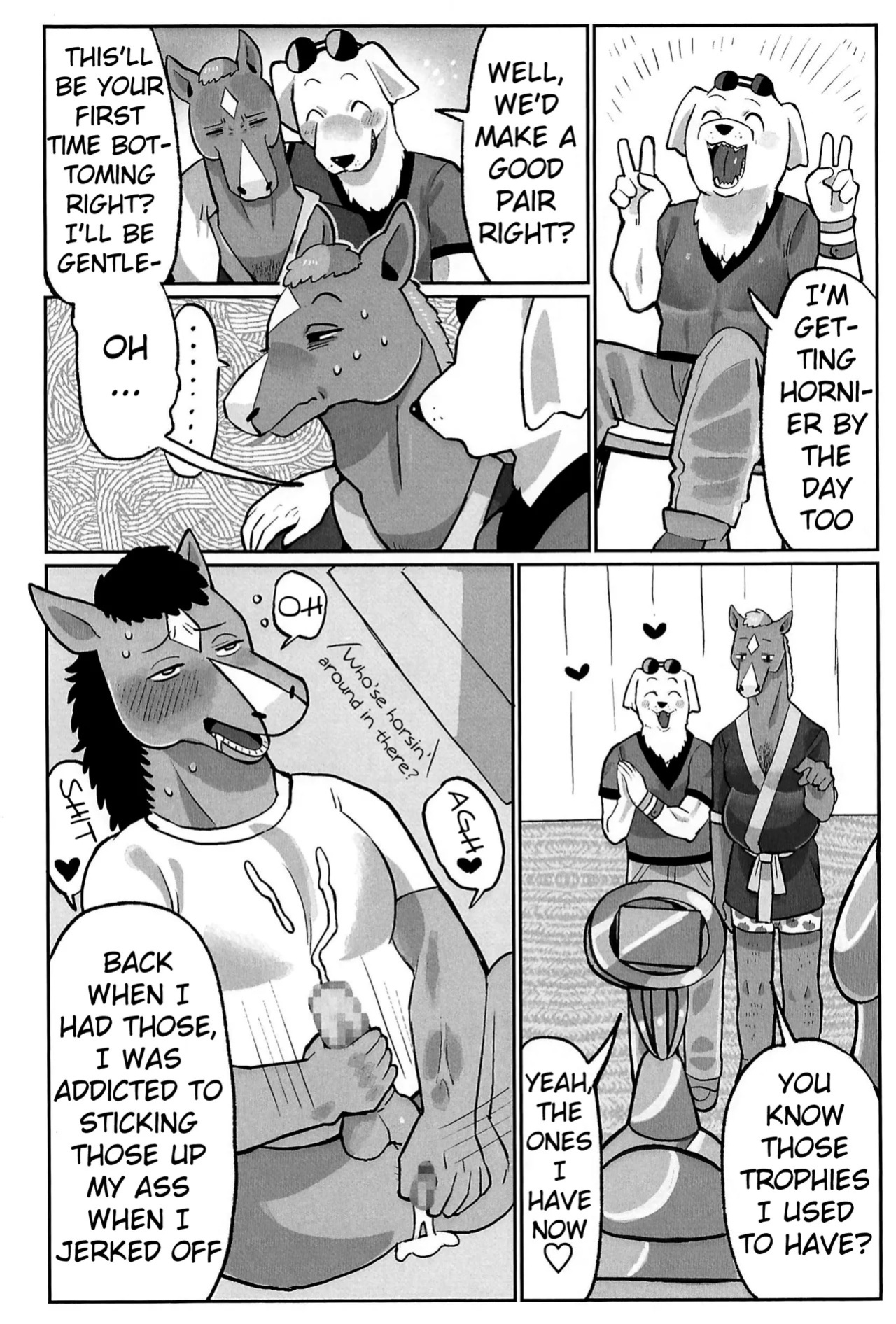 (Shinshun Kemoket 11) [hanamuke (Igarashi Hazuki)] Can I beat a dog's dick? Let's Find Out!! (BoJack Horseman)