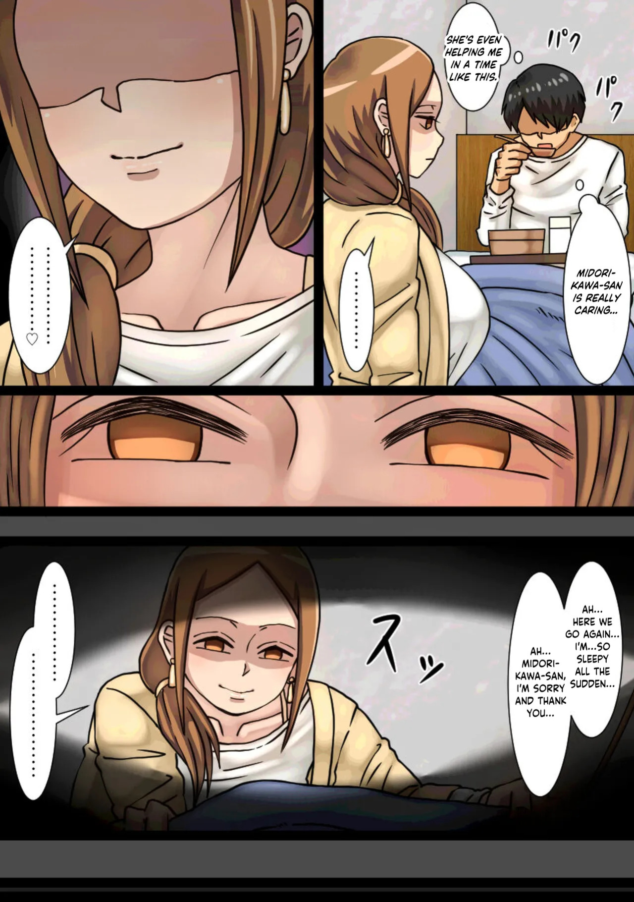 [Kaisendoh (Makuzira)] The Story of the Landlady Taking Advantage of Me While I Was Sleeping and Secretly Having Sex With Me [English]