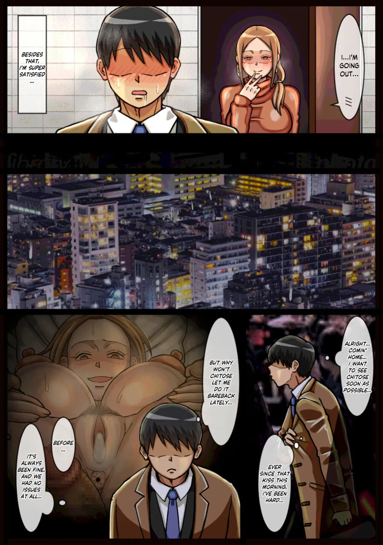[Kaisendoh (Makuzira)] The Story About Forcibly Ejaculating Into a Reluctant Landlady [English]