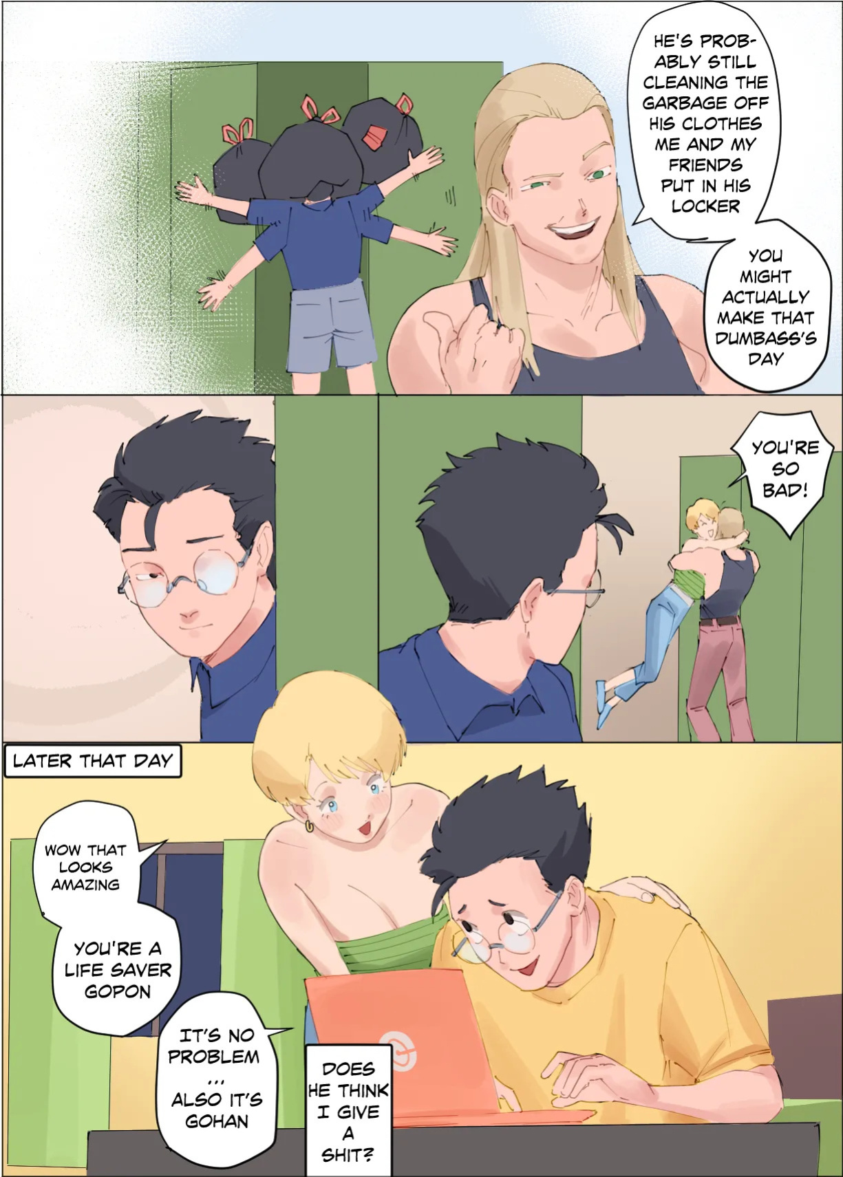 [Huggytug] Erasa Shouldn’t (Dragon Ball Z)