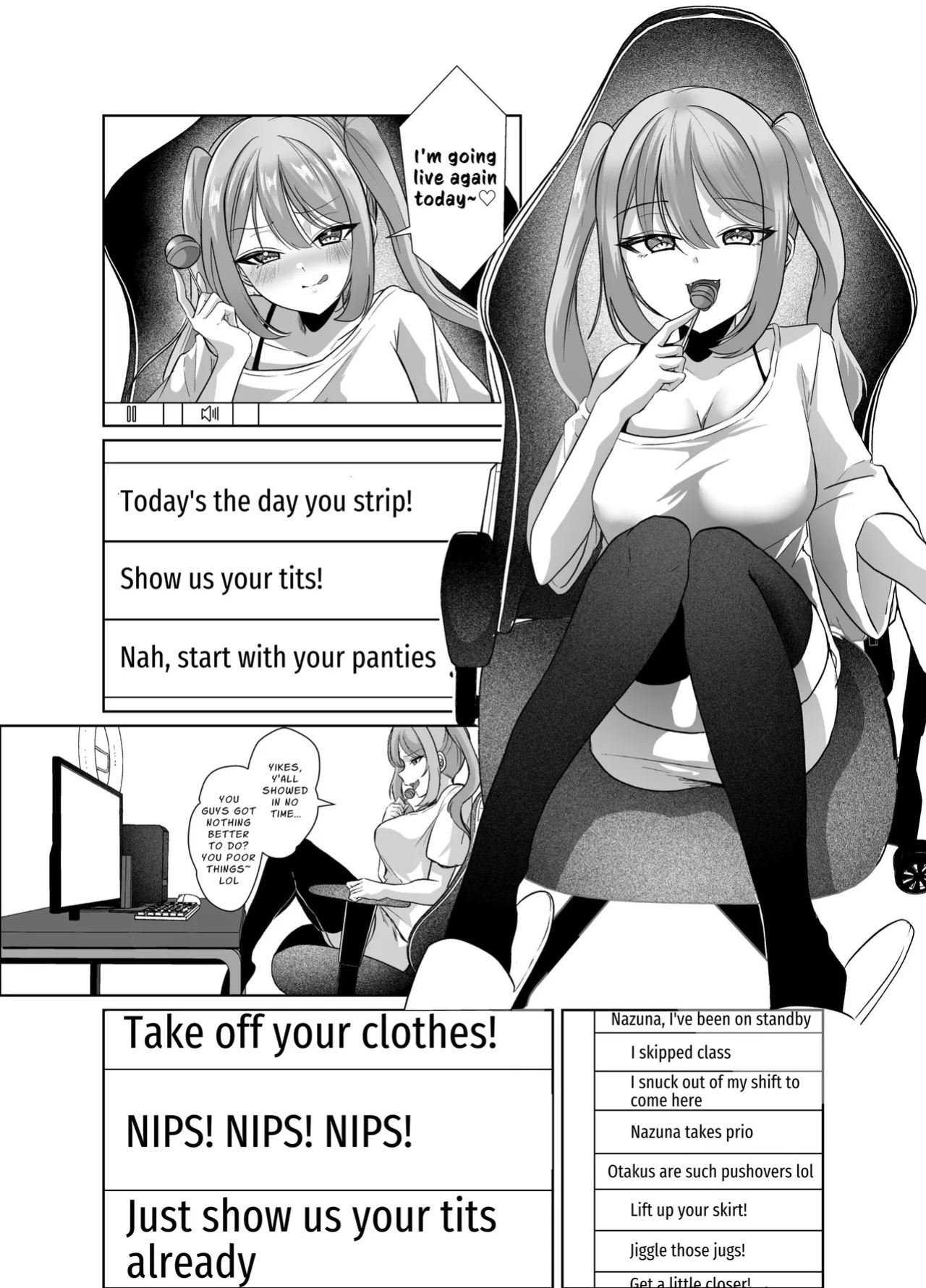 [P&I (Kuru Bushi)] Yowa Yowa Otaku-kun ga Nazuna no Oppai Mireru Wake Nai Jyan w | No Way Some Weakling Otaku Can Perv At Nazuna's Tits lol [English] [Cunny Garden]