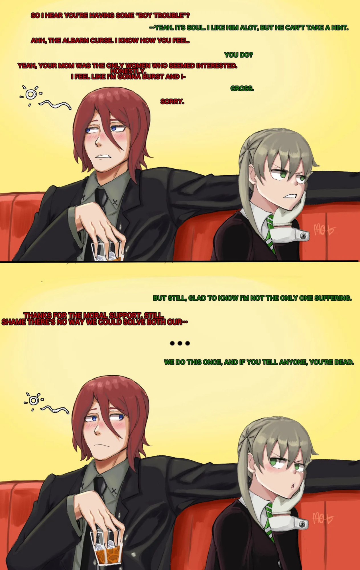 Mobubeinglewd / Nayaase Beleguii / GUTTSUKO / Boxman Maka and Spirit Albarn