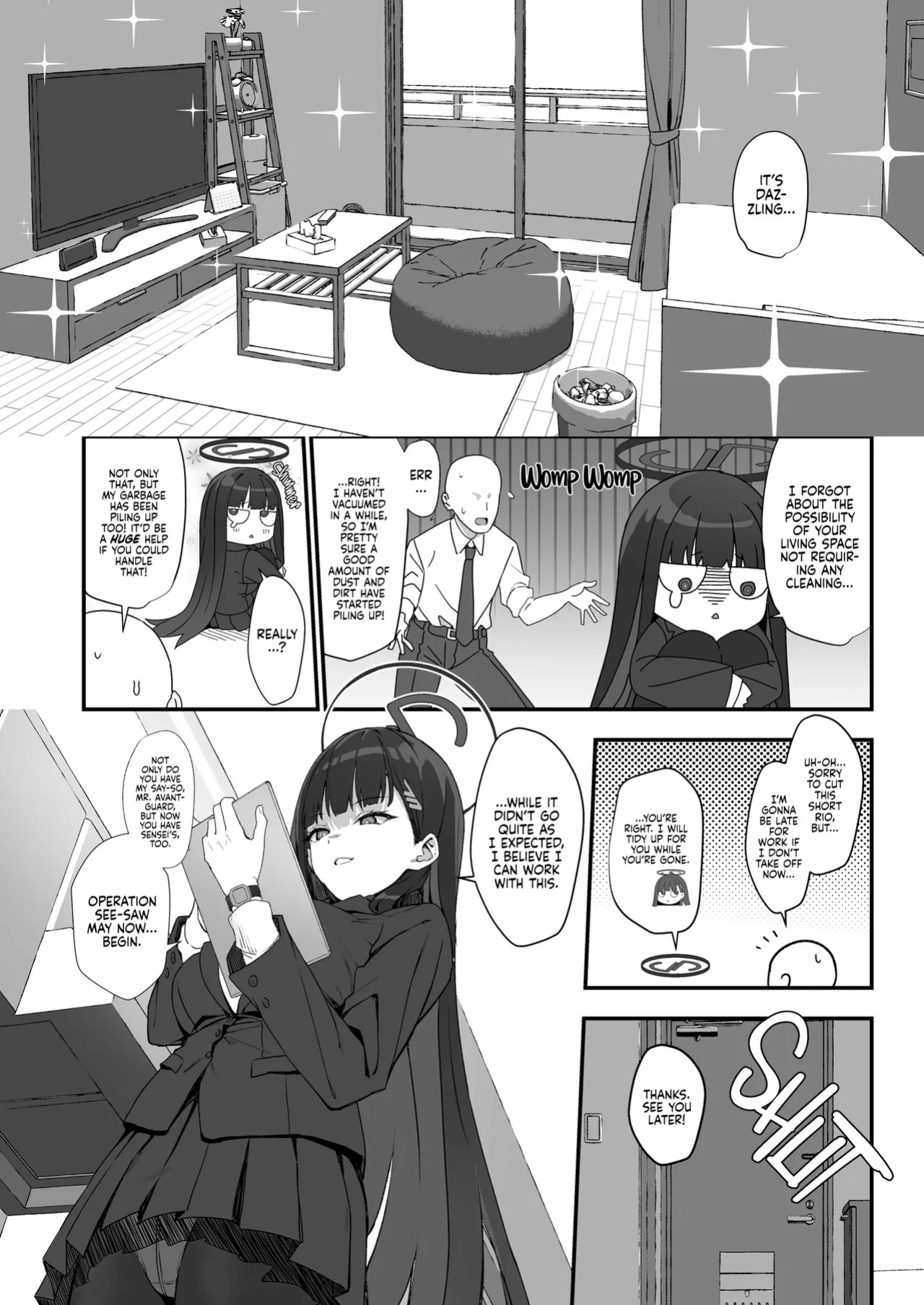 [LOFLAT (Prime)] Tsukatsuki Rio no Maid Seikatsu (Blue Archive) [English] {2d-market.com} [Decensored] [Digital]