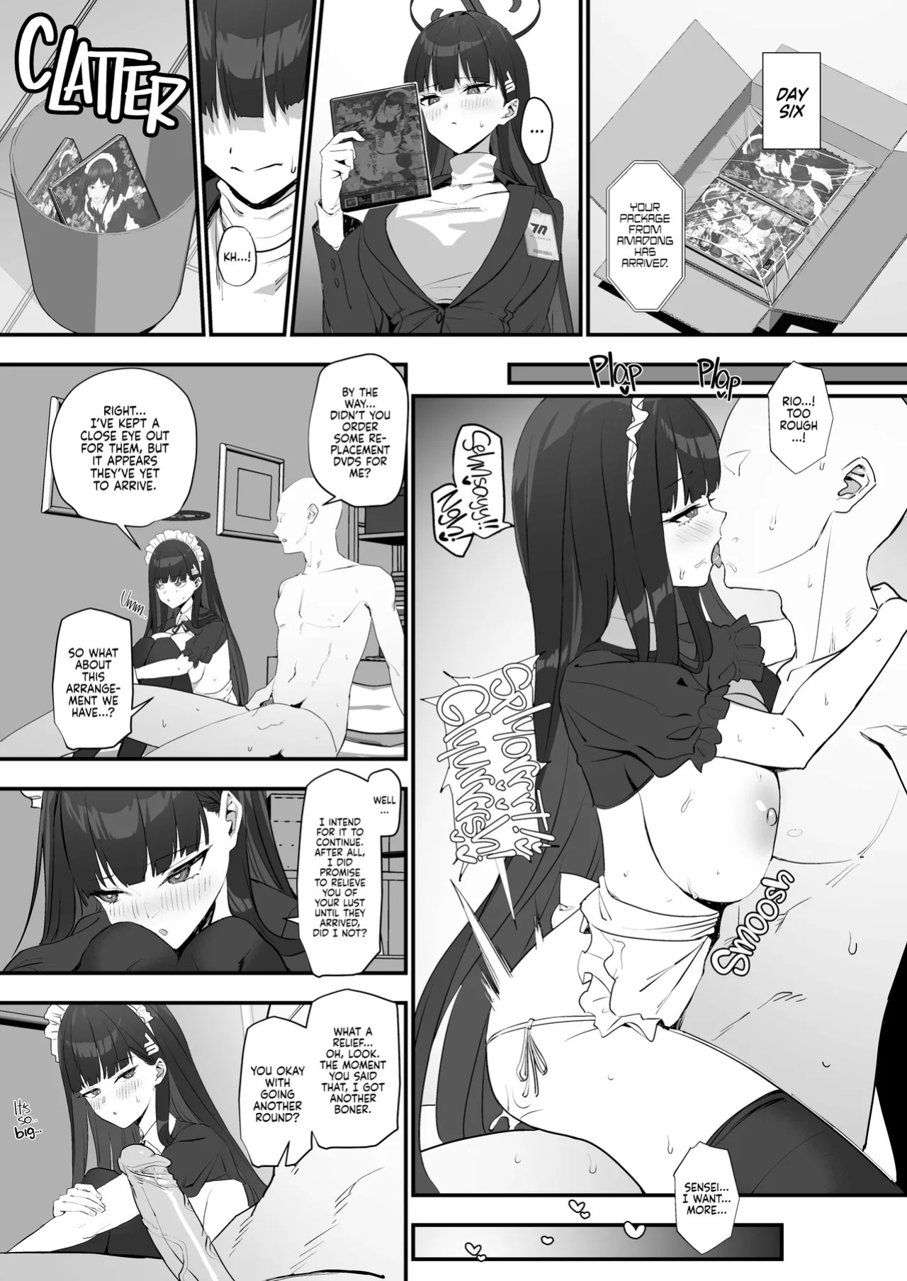 [LOFLAT (Prime)] Tsukatsuki Rio no Maid Seikatsu (Blue Archive) [English] {2d-market.com} [Decensored] [Digital]