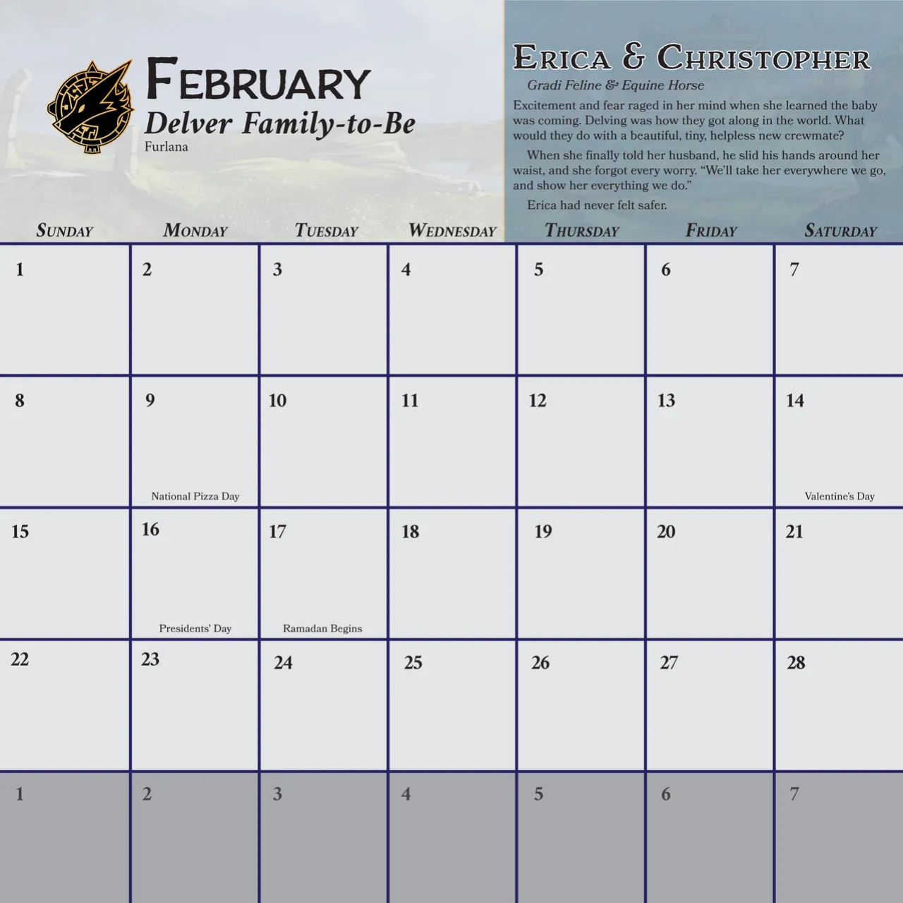 [Heartleaf games] (Various Artists) Ladies of the Beast World 2026 Feminine Calendar and Pinups (Read Disclaimer)