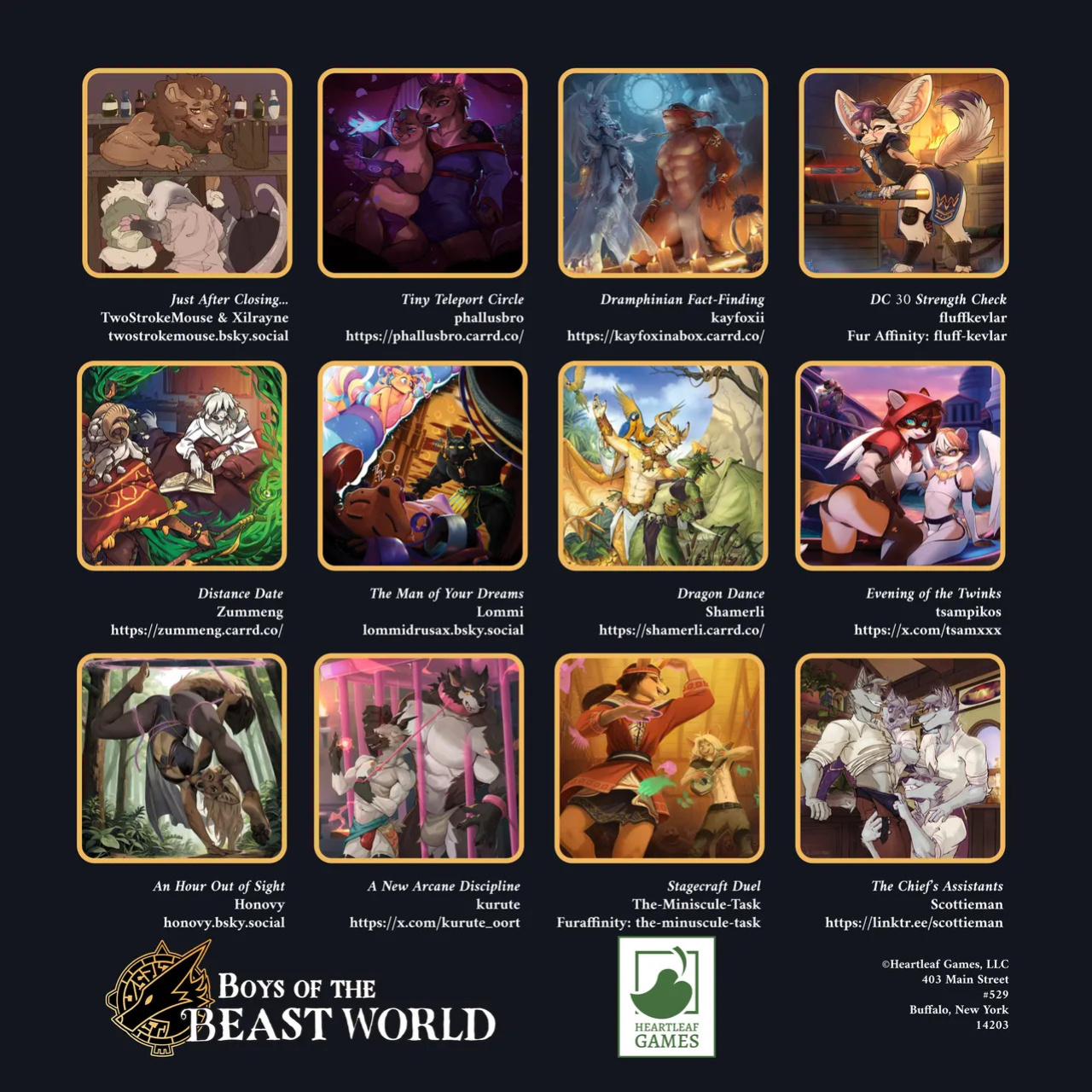 [Heartleaf games] (Various Artists) Boys of the Beast World 2026 Masculine Calendar and Pinups (Read Disclaimer)