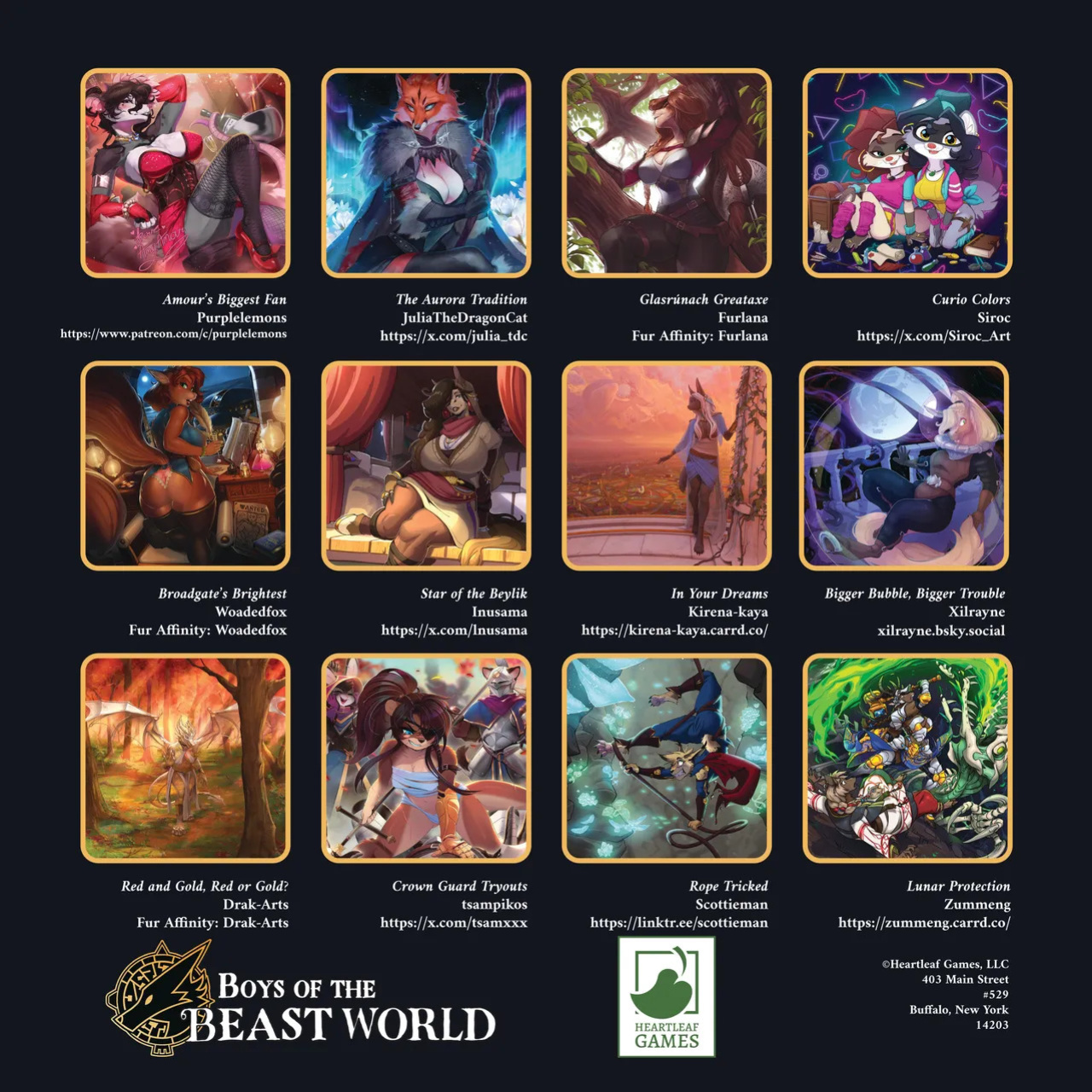 [Heartleaf games] (Various Artists) Ladies of the Beast World 2025 Feminine Calendar and Pinups (Read Disclaimer)
