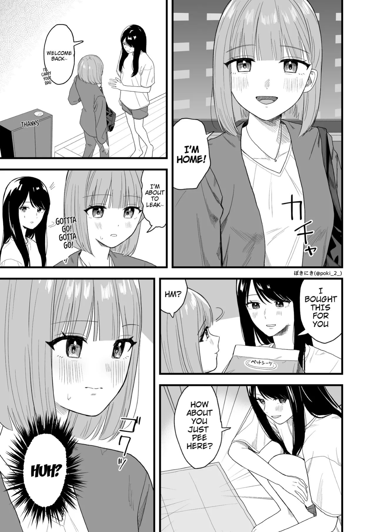 [English] [Pokinikki! (Pokiniki)] Girls Peeing [Support Site Compilation]