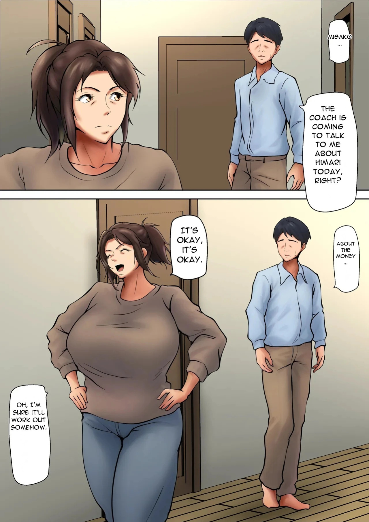 [Pentacle (Shimipan)] A Married Woman Who Chose to Be Embraced for The Sake of Her Daughter - A Night Sanctioned by Her Husband [English][DarklordMTLs]