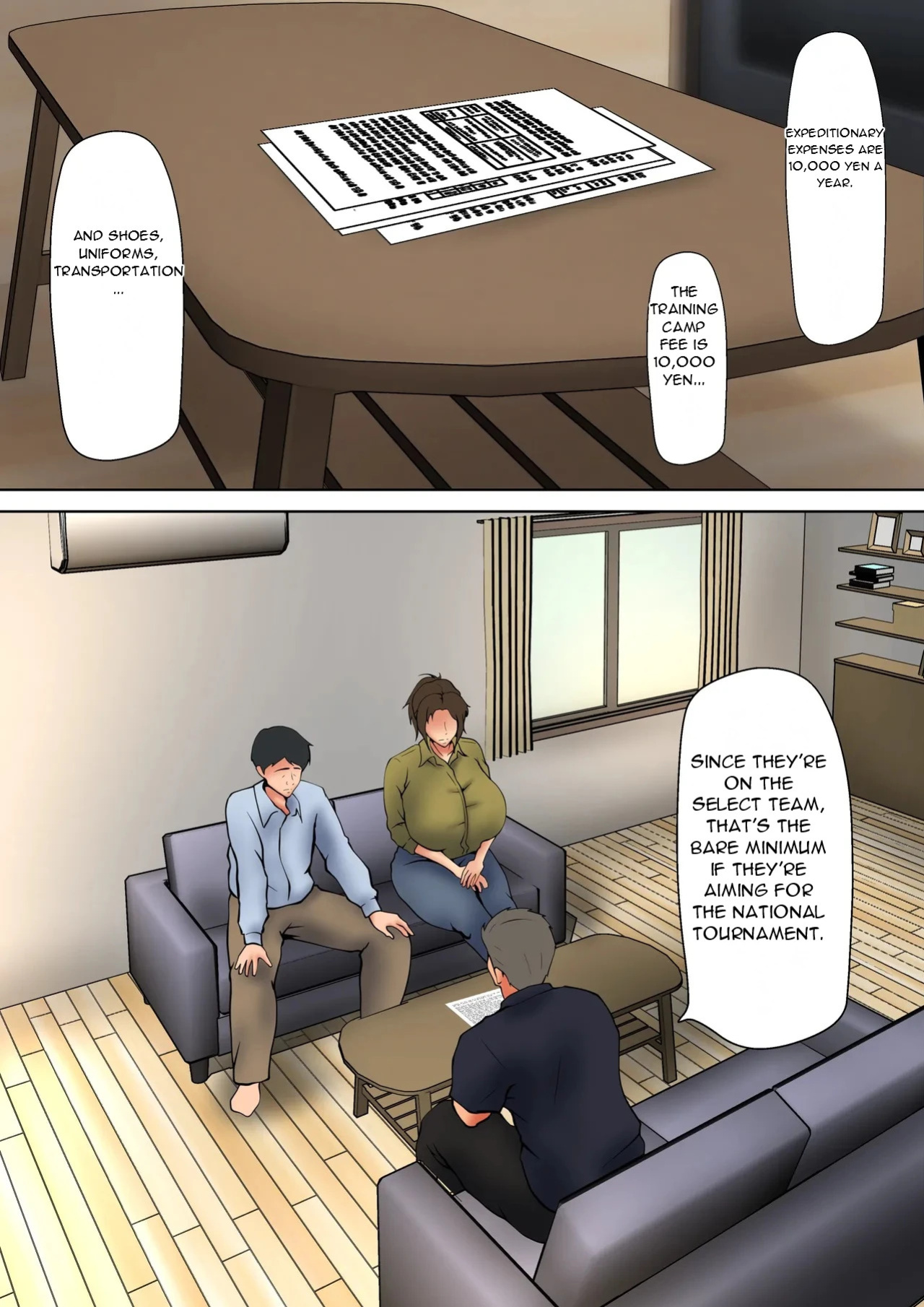 [Pentacle (Shimipan)] A Married Woman Who Chose to Be Embraced for The Sake of Her Daughter - A Night Sanctioned by Her Husband [English][DarklordMTLs]