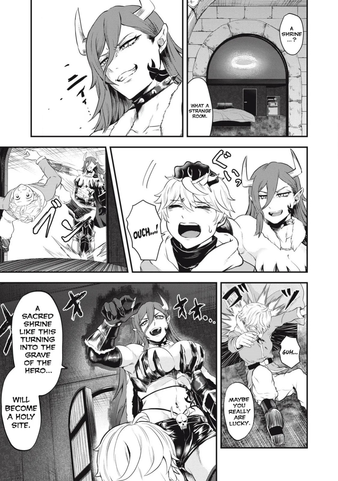 Holy Pilgrimage Ecstasy: defeat demons in a room you cant get out of unless you do XXX [Chapter 1]