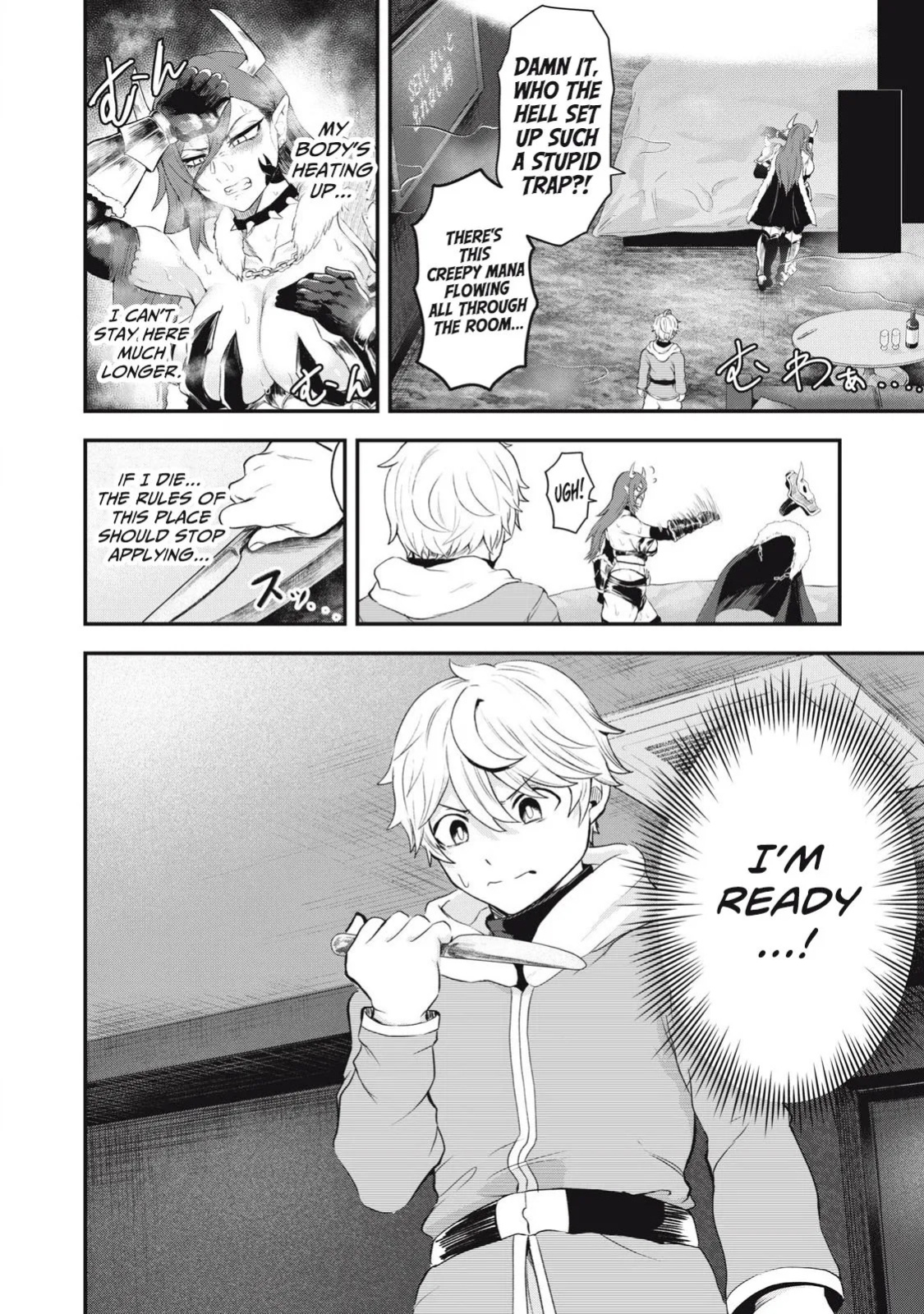 Holy Pilgrimage Ecstasy: defeat demons in a room you cant get out of unless you do XXX [Chapter 1]