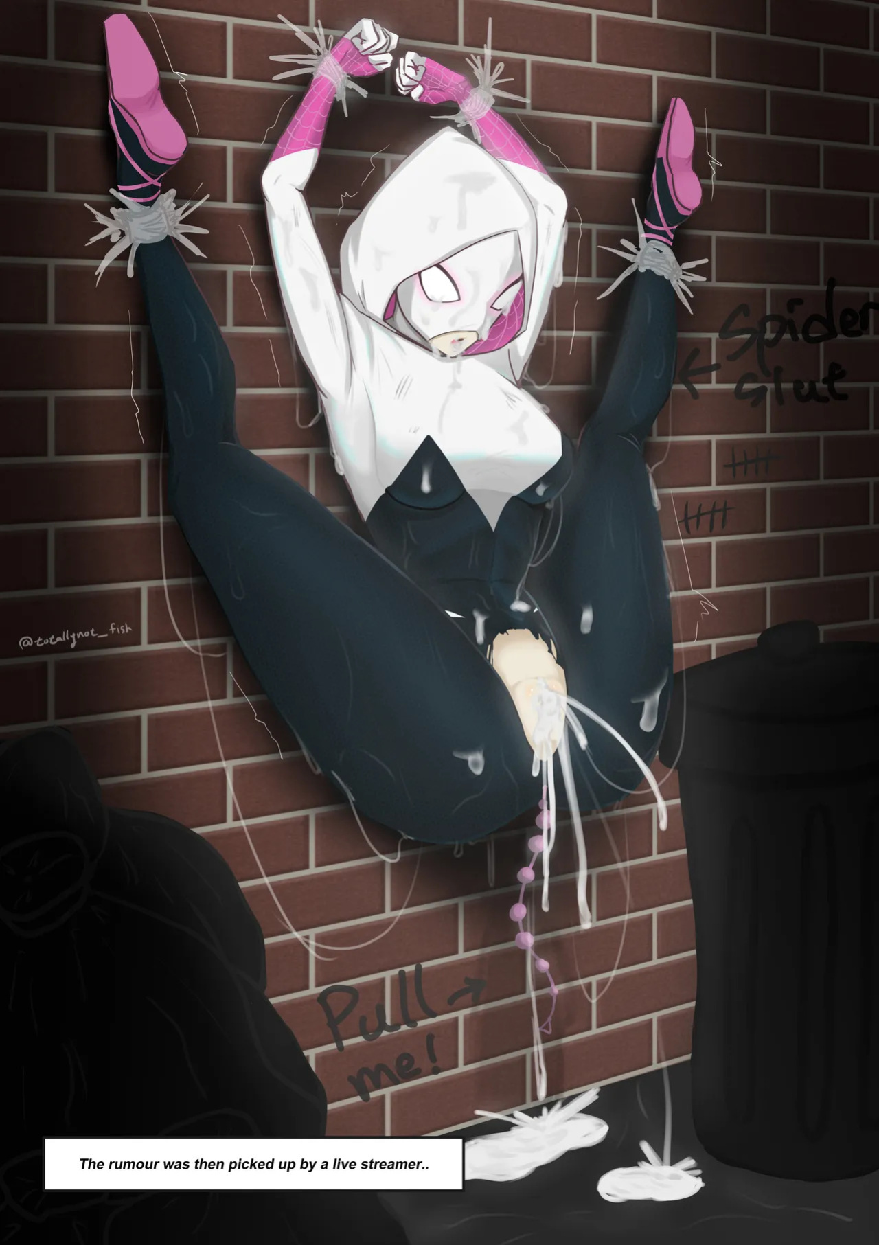 [totallynot_fish] Back Alley Spider Toy (Spider-Gwen)