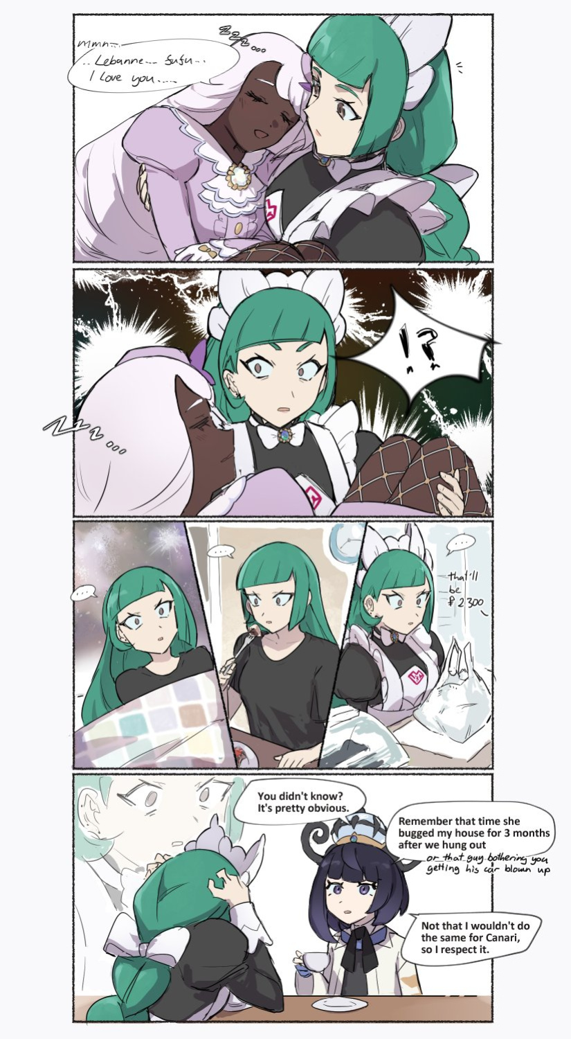 [tencryingemojis] Jacinthe x Lebanne (Pokemon Legends: Z-A)