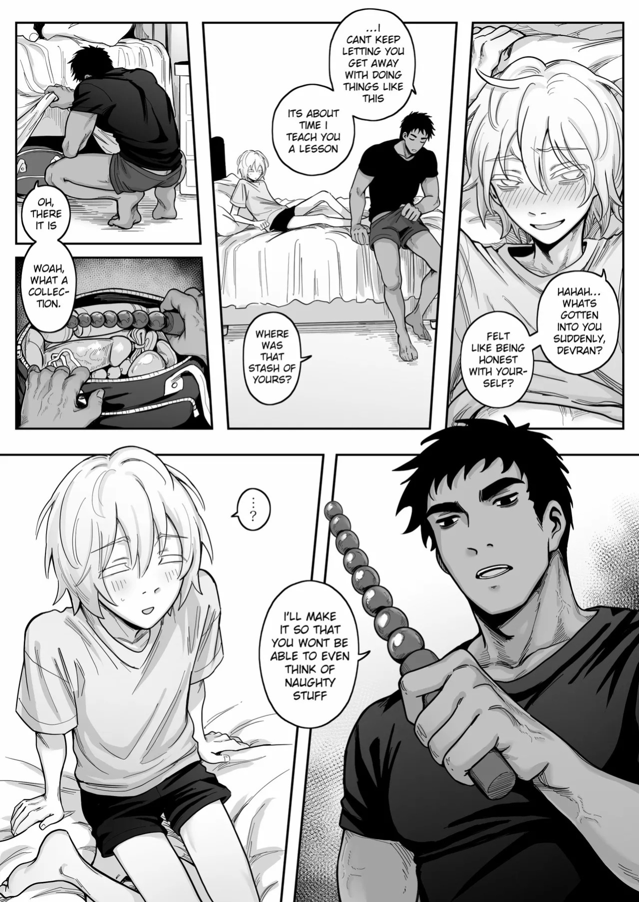 [Schweinchen31] Dosukebena Roommate o Wakara Seru Hanashi | Teaching My Perverted Roommate a Lesson [English] [Decensored]