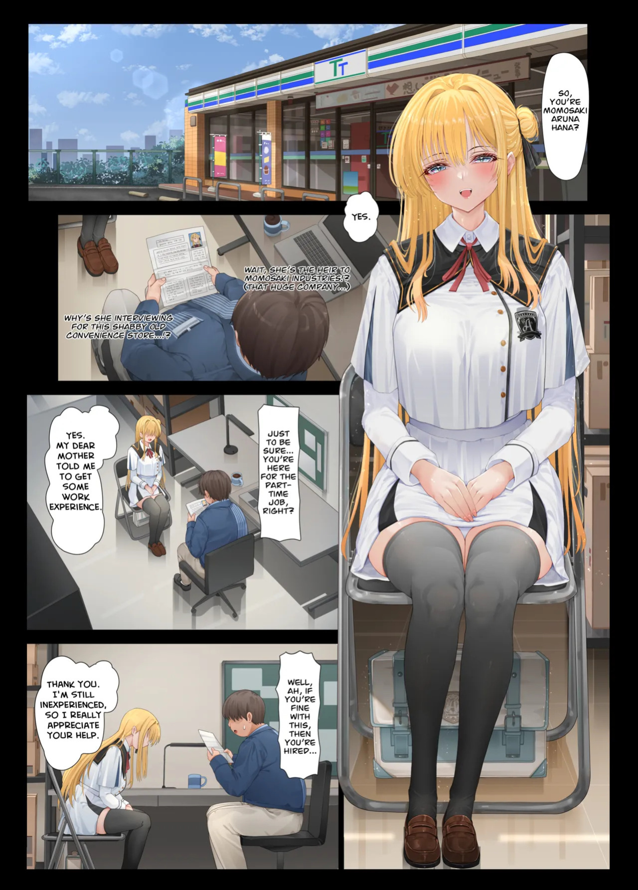 [Mille-Crepe (Chibigon)] Tenchou... Tsugi wa Shippai Shimasen karaa... | Manager... I won't let you down again... [English]