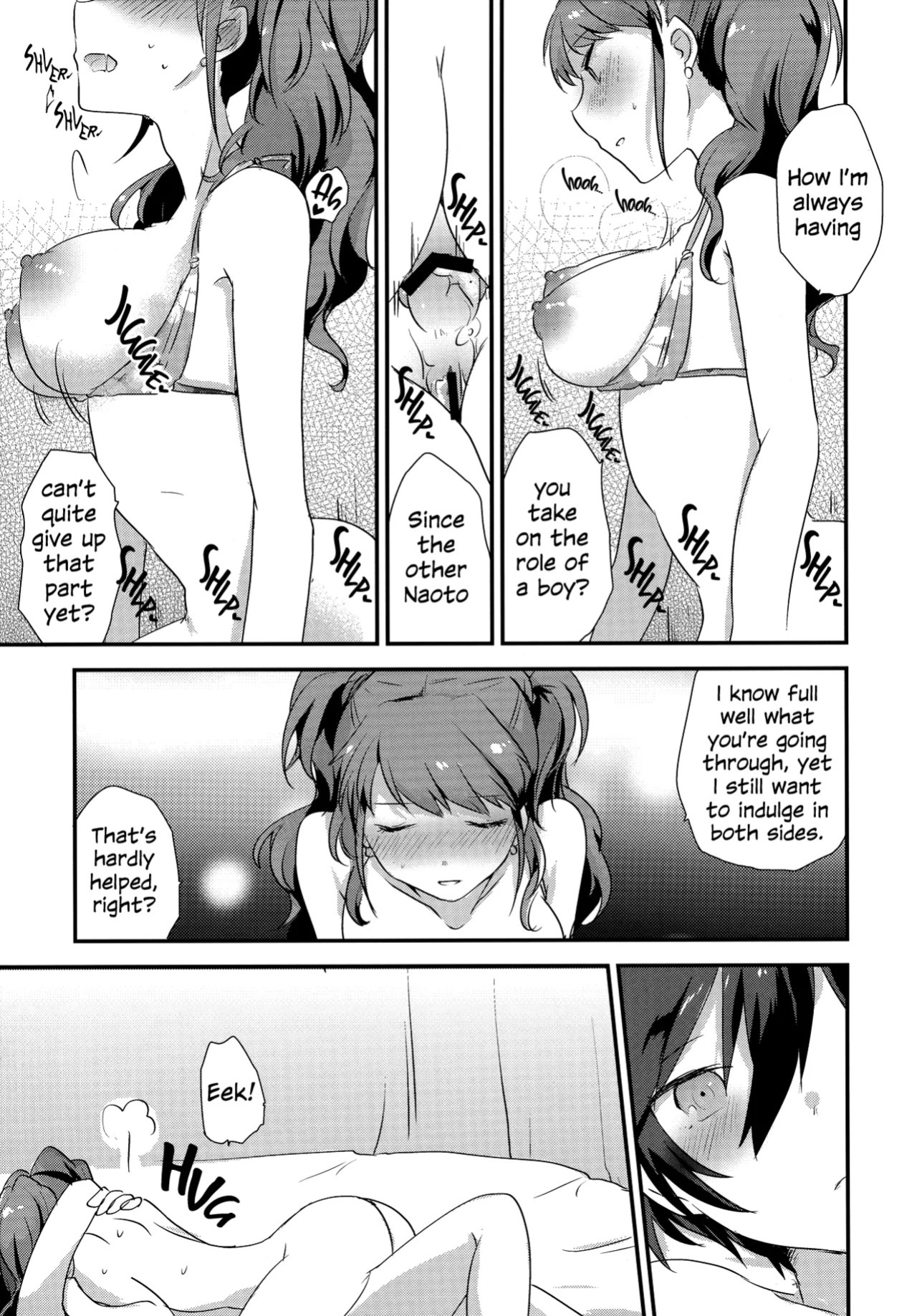 (Futaket 12) [MEGANE81 (Shinocco)] Otona no Tochuu | Girlishness (Persona 4) [English]