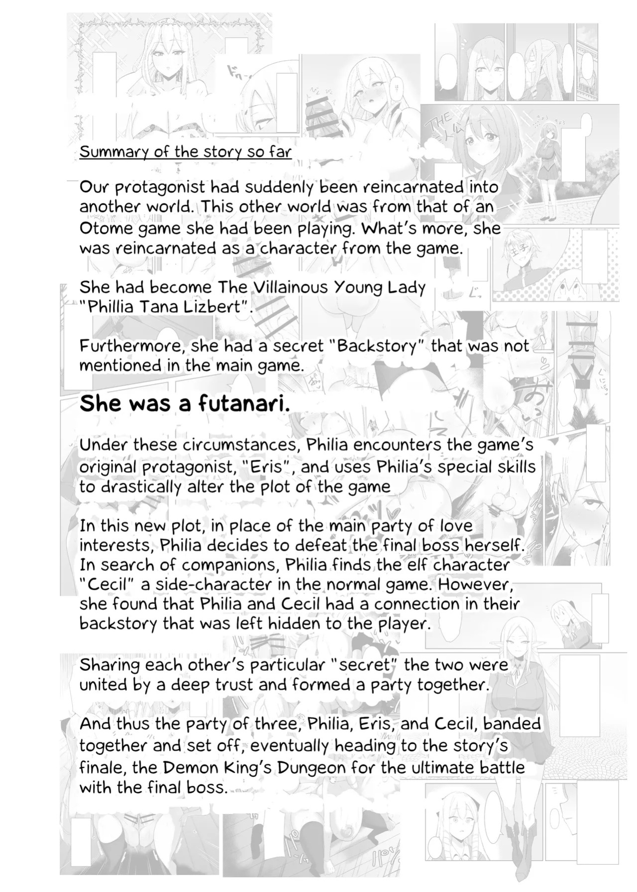 [COSCOteikoku (sella)] Otome Game no Akuyaku Reijou ni Tensei Shitara Ura Settei de Futanari deshita 1-4 | I was reincarnated as a villainess in an otome Game who was a futanari in her backstory 1-4 [English]