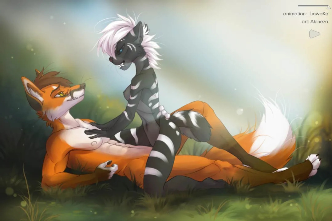 [Akineza and Liowako] Fox and Saber-Toothed Tiger Riding Animation Videoframes