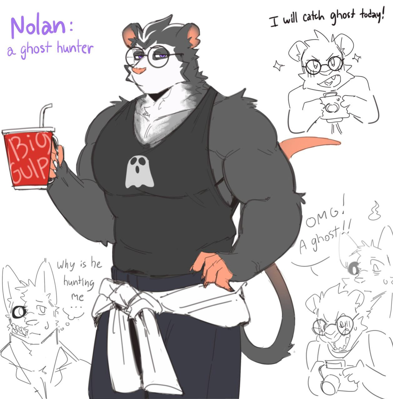 [Kaviaar] The Ghost and Nolan Opossum (Ongoing)