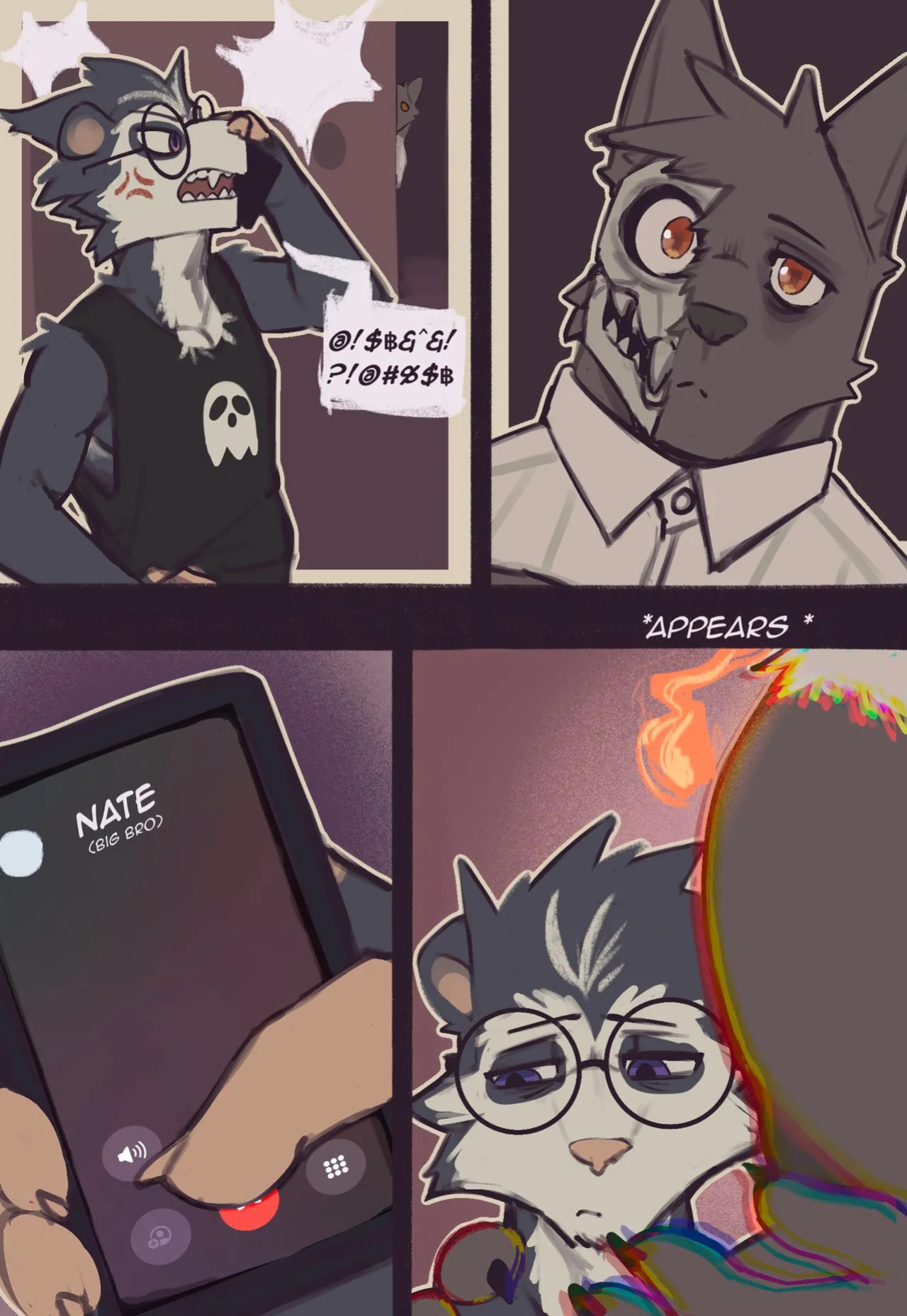 [Kaviaar] The Ghost and Nolan Opossum (Ongoing)