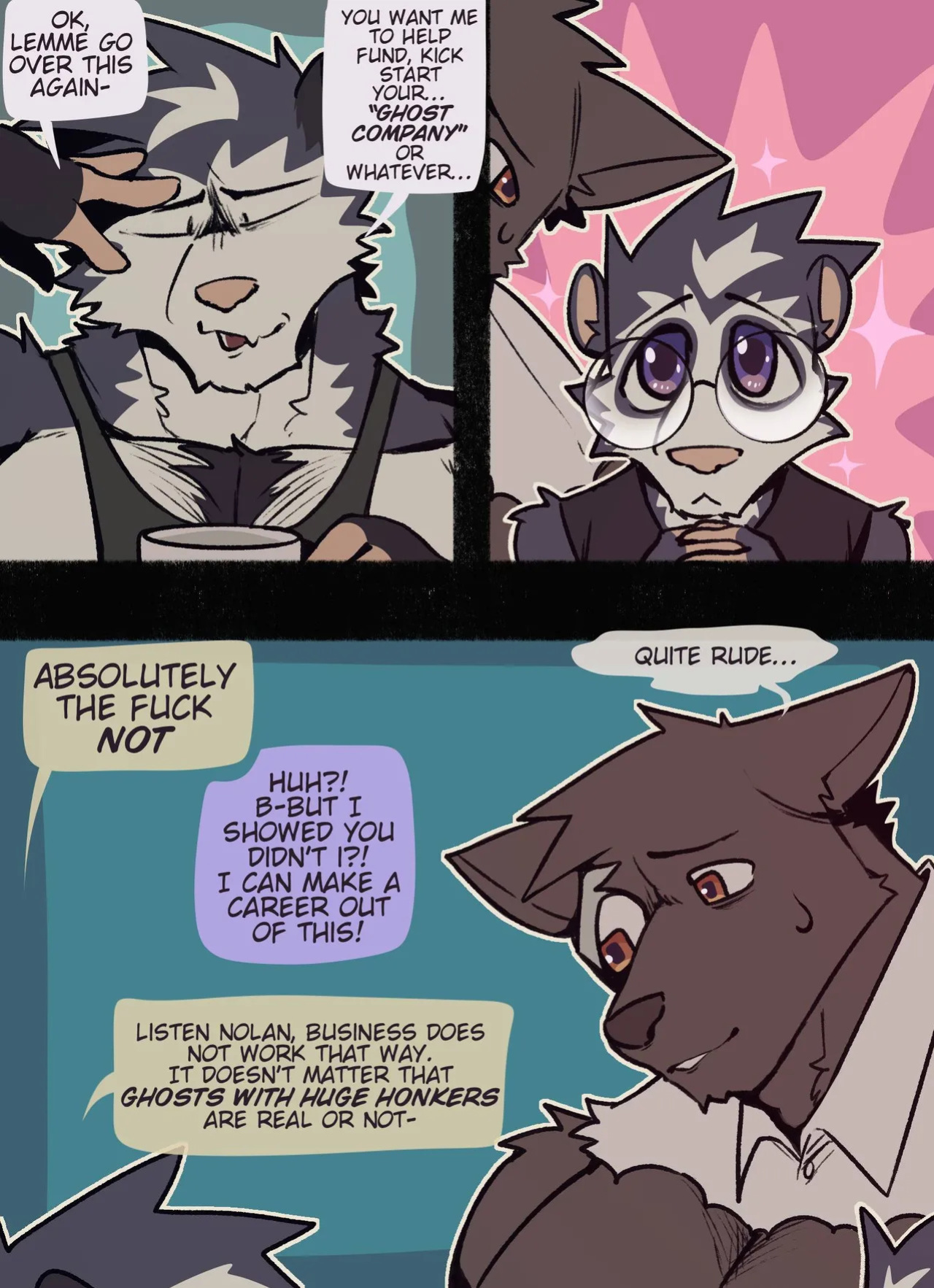 [Kaviaar] The Ghost and Nolan Opossum (Ongoing)
