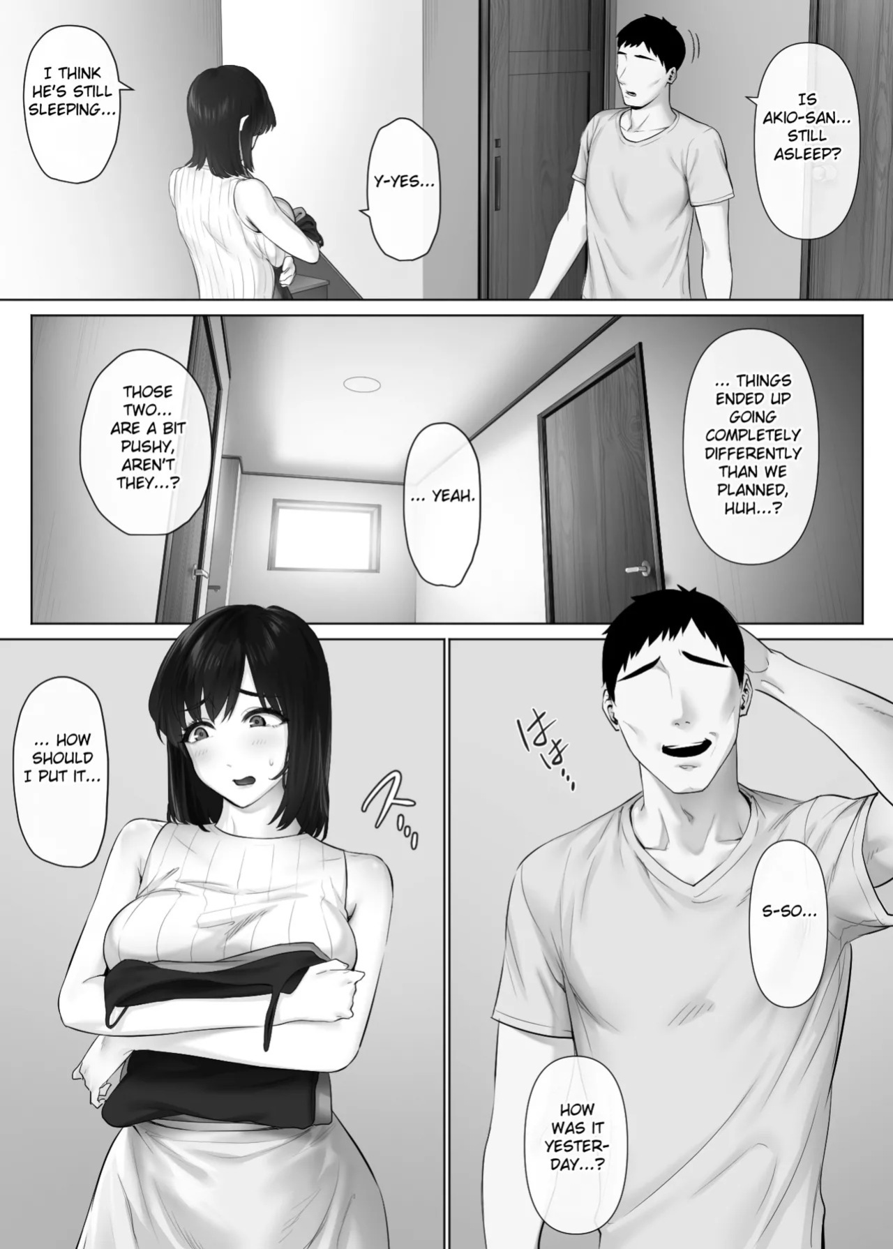 [Mitsumitsu Niku (Hikitogu)] LeveChi na Swapping 3 ~Honrosareru Fuufu Hen~ | Swapping on a Whole New Level 3 ~The Couple At The Mercy Of Others~ [English] [Fated Circle]