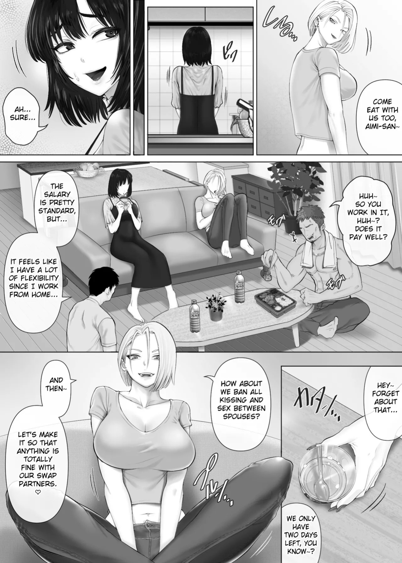[Mitsumitsu Niku (Hikitogu)] LeveChi na Swapping 3 ~Honrosareru Fuufu Hen~ | Swapping on a Whole New Level 3 ~The Couple At The Mercy Of Others~ [English] [Fated Circle]