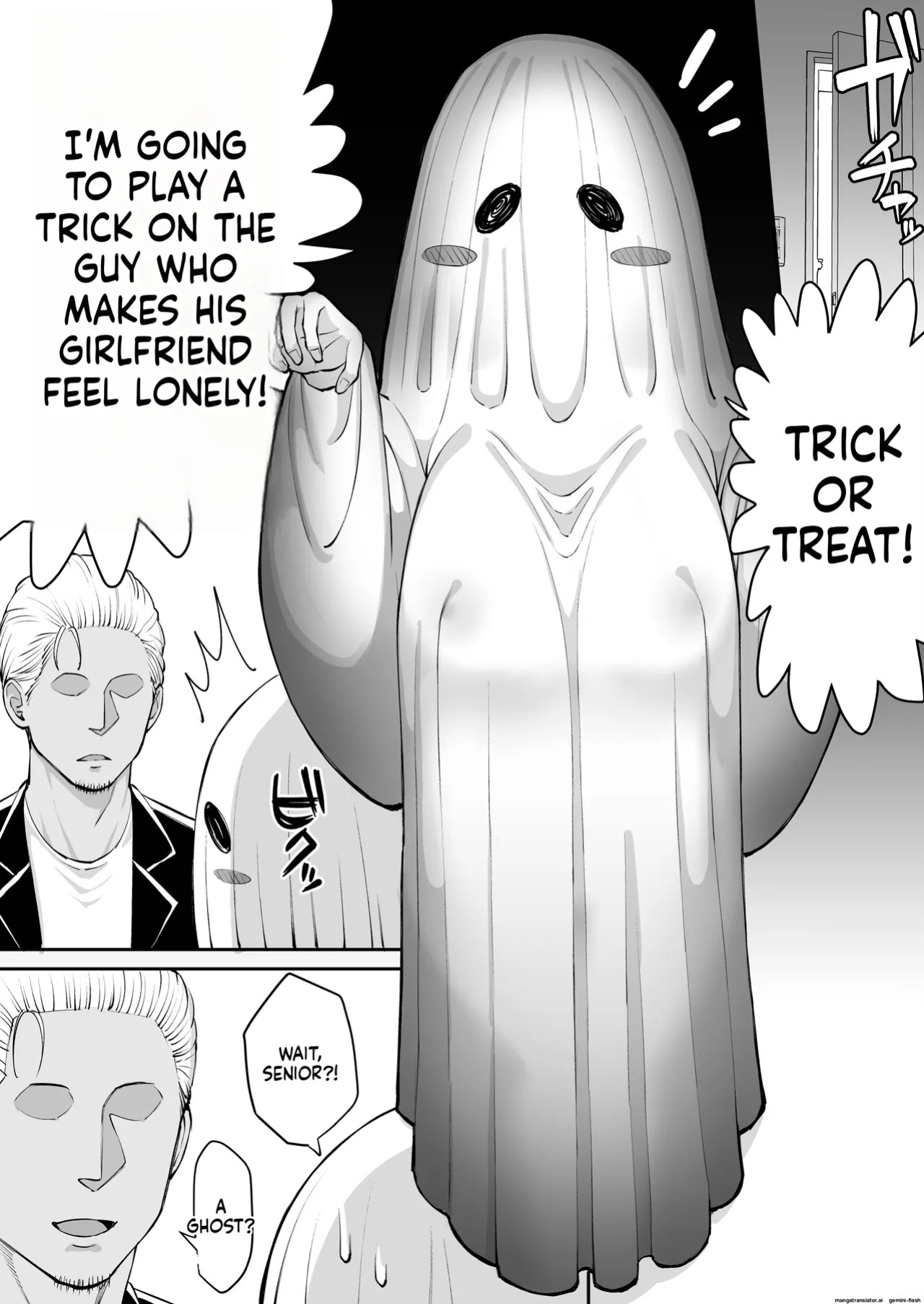[Take Shinshi] Halloween Netorare, Kirawaremono no Senpai to Kanojo | Halloween NTR: The Hated Senior and the Girlfriend [English]