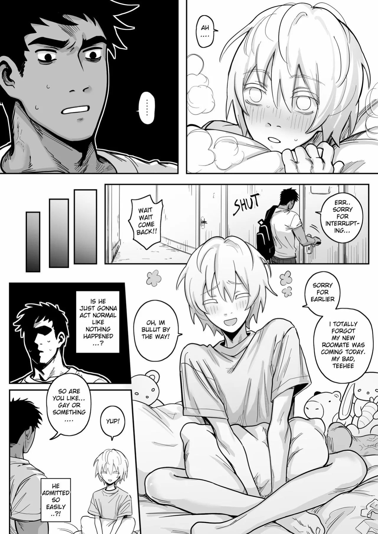 [Schweinchen31] Dosukebena Roommate o Wakara Seru Hanashi | Teaching My Perverted Roommate a Lesson [English]