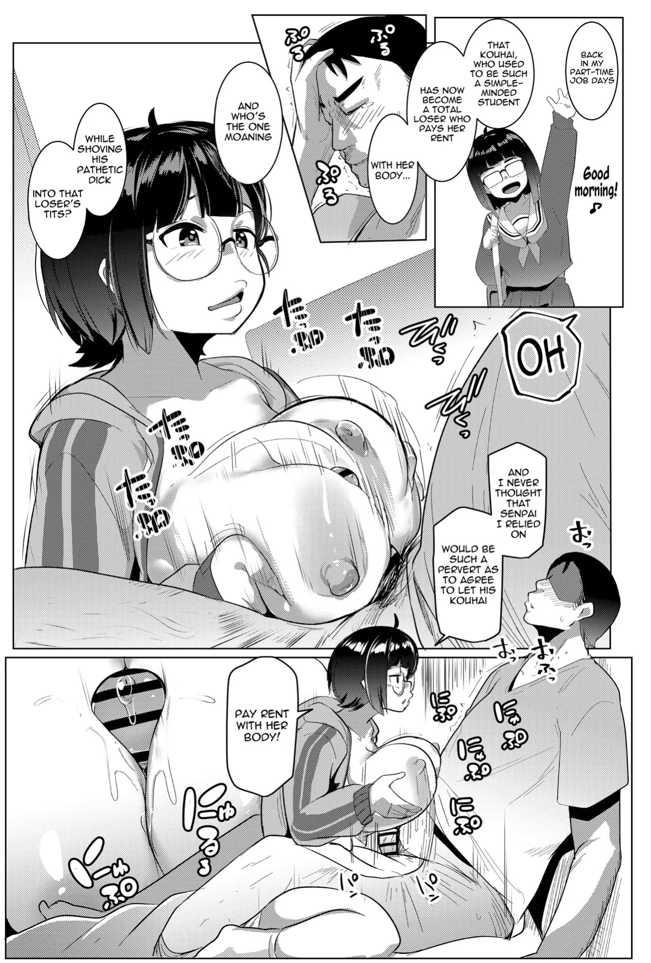 [Hitsuji Kikaku (Muneshiro)] Kouhai in the Home [English] [meganekun_tl] [Digital]