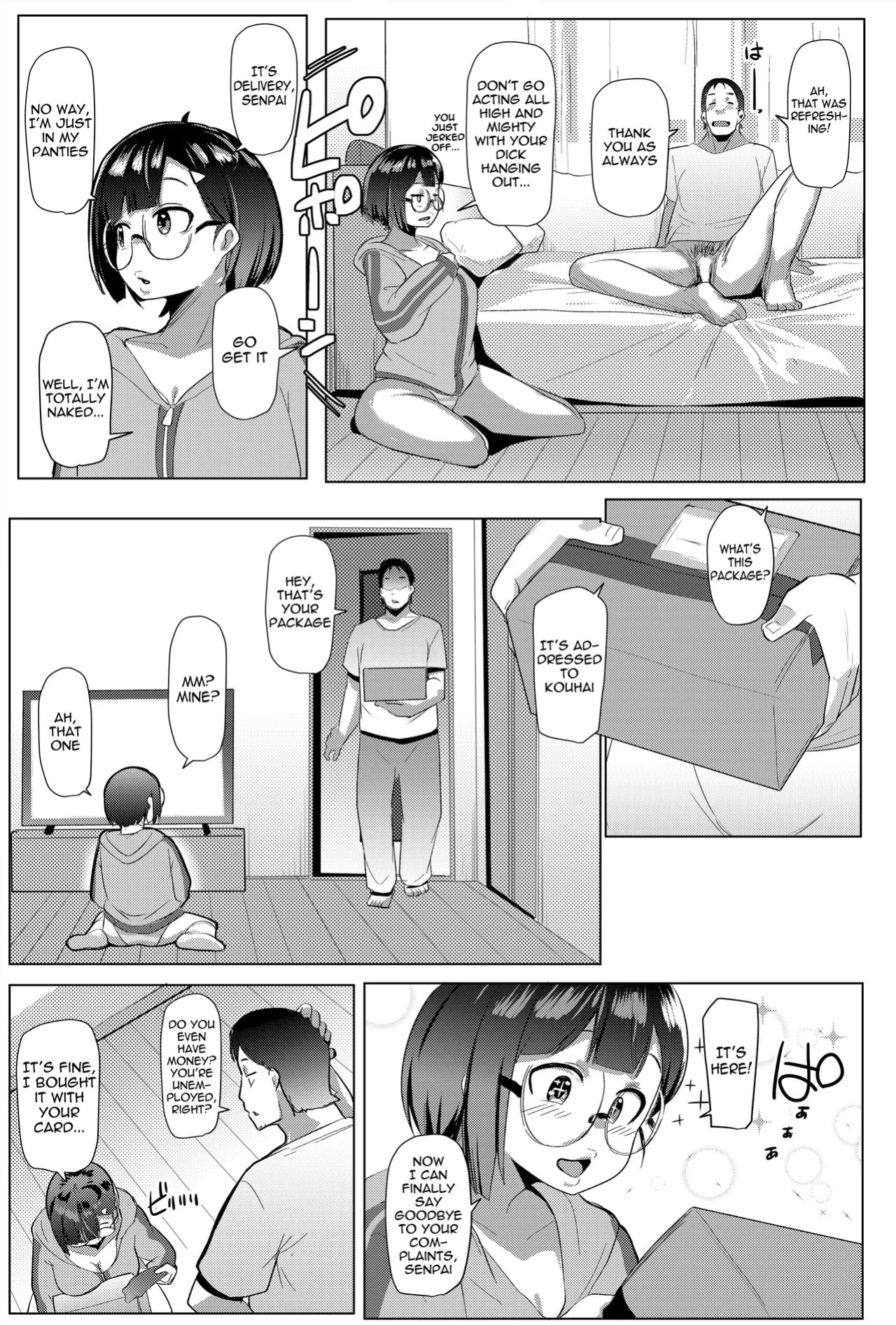 [Hitsuji Kikaku (Muneshiro)] Kouhai in the Home [English] [meganekun_tl] [Digital]