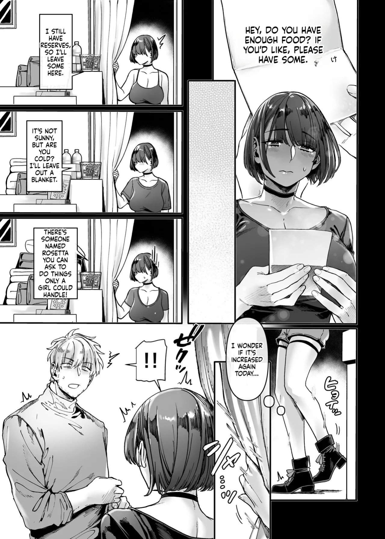 [Yolki Palki (Rororogi Mogera)] Last Mall ~Kubitsuri Danshi to Nikushoku Joshi~ [English]