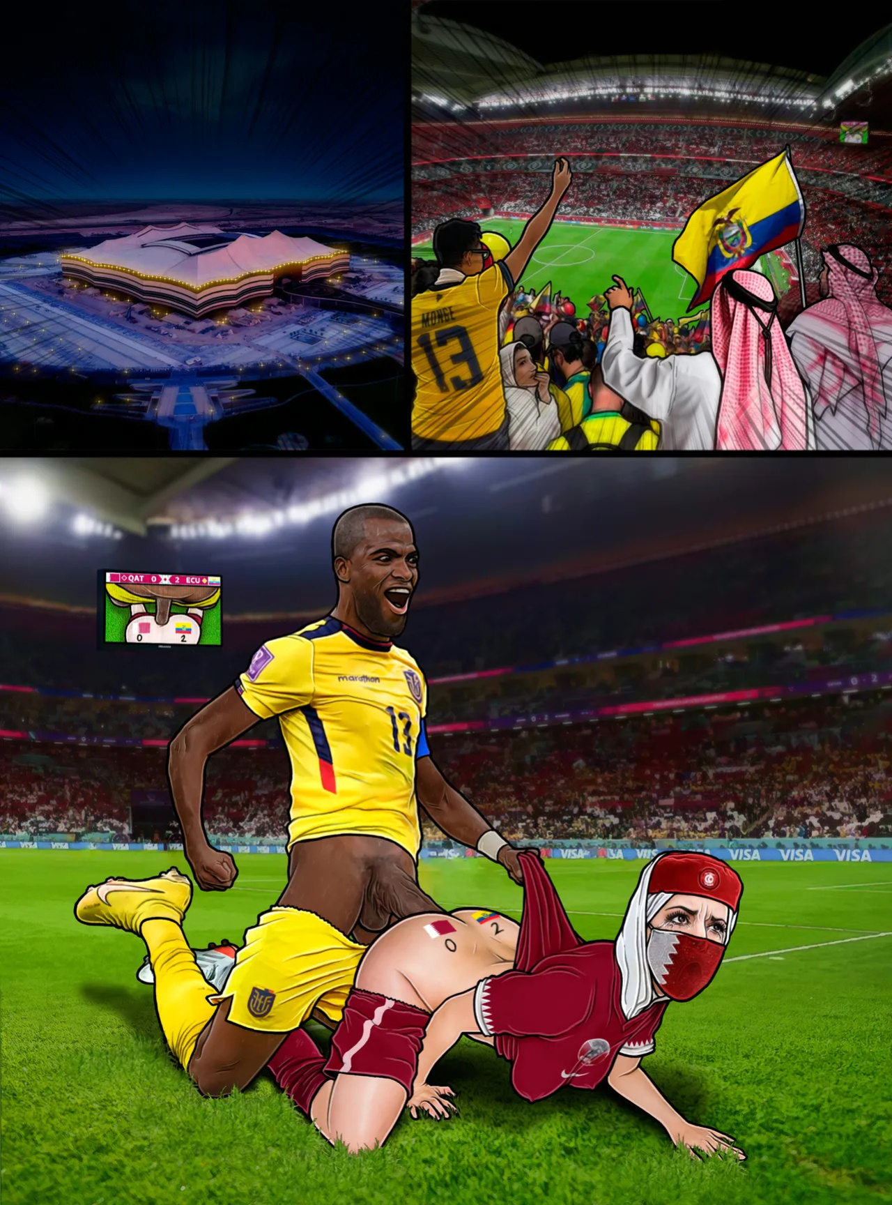 [Loreleia Longblossom] [Aivelin] [Psicoero] [Phillarts] [SleinadFlar] [basTTard Infeliz] FIFA World Cup Qatar 2022 - Soccer Hentai [Ongoing]