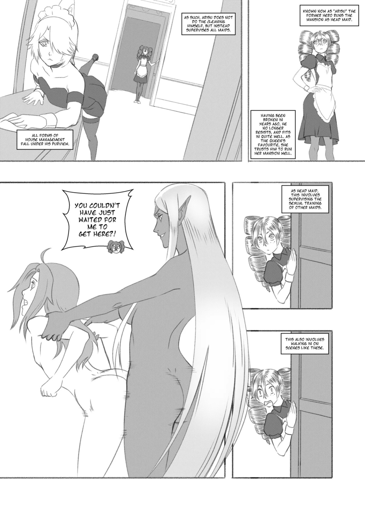 [GOJIN] Tomgirl Maid at Dark Elf Manor - [Ongoing]