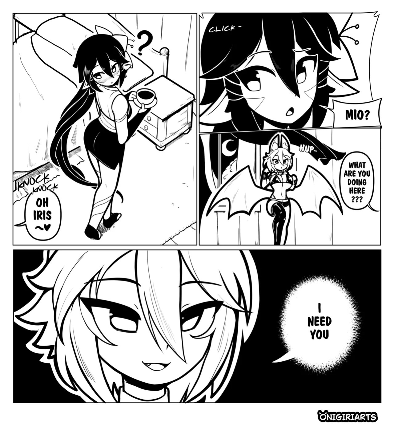 Mio x Iris Doujinshi ENGLISH (Monstergirl x Monstergirl-futanari) by Onigiriarts-Monstralgam