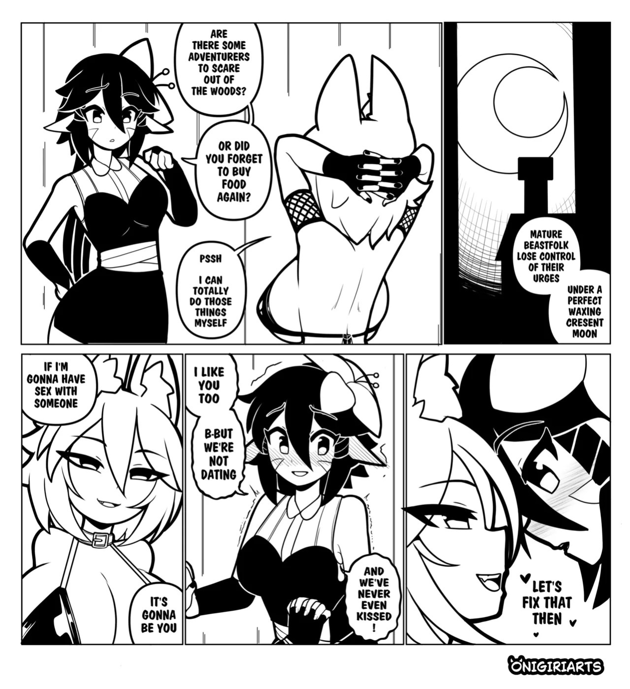 Mio x Iris Doujinshi ENGLISH (Monstergirl x Monstergirl-futanari) by Onigiriarts-Monstralgam
