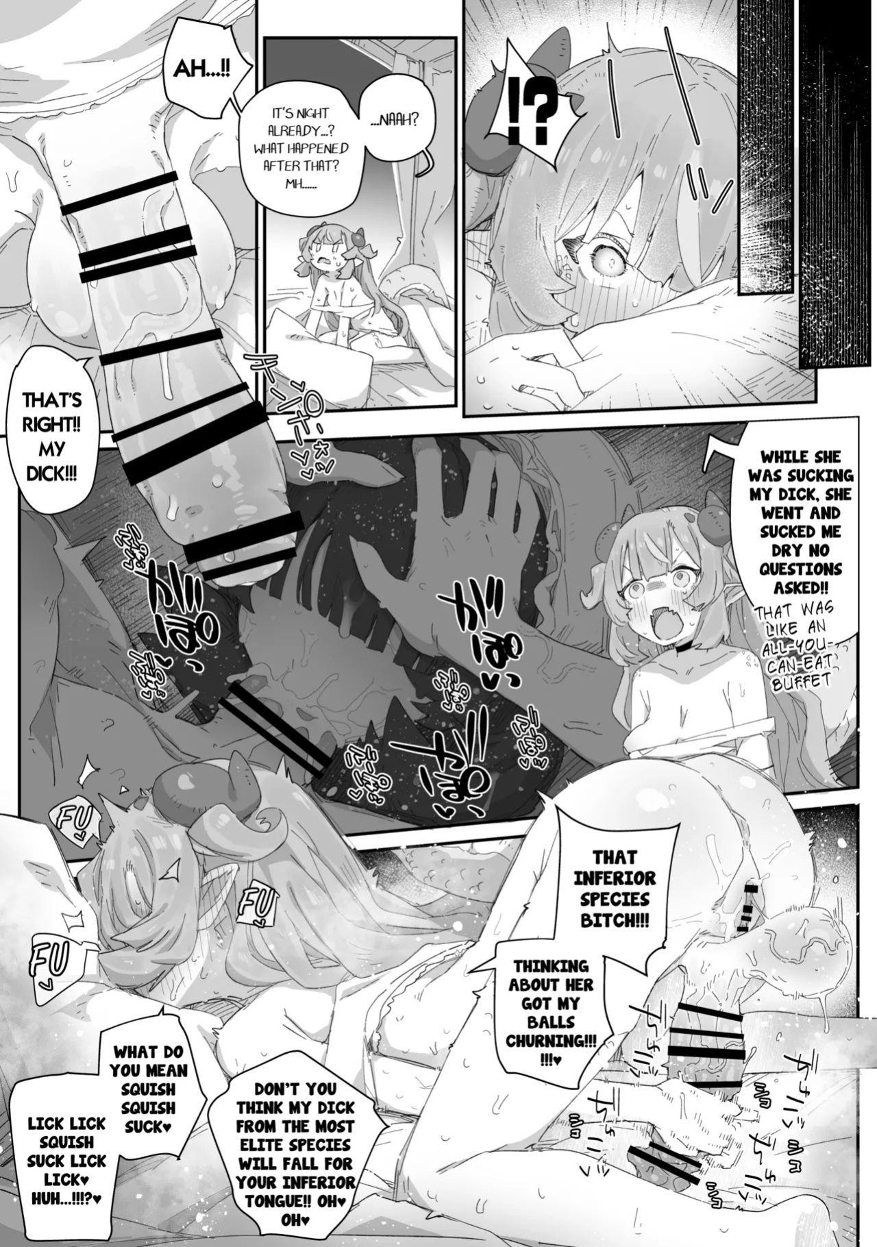 [PLATONiCA (Nyorubee)] Gokubuto Mazoku no Futanari Ojousama, Onahomeido ni Muhyoujou de Kintama Korogasaretetamaru ka! Gochagocha uruse e Yatsu wa Shikyuu do Tsukeba hai Owari!!~ Shikoshiko Byuttokite Hohoinohoi-hen ~ [English]