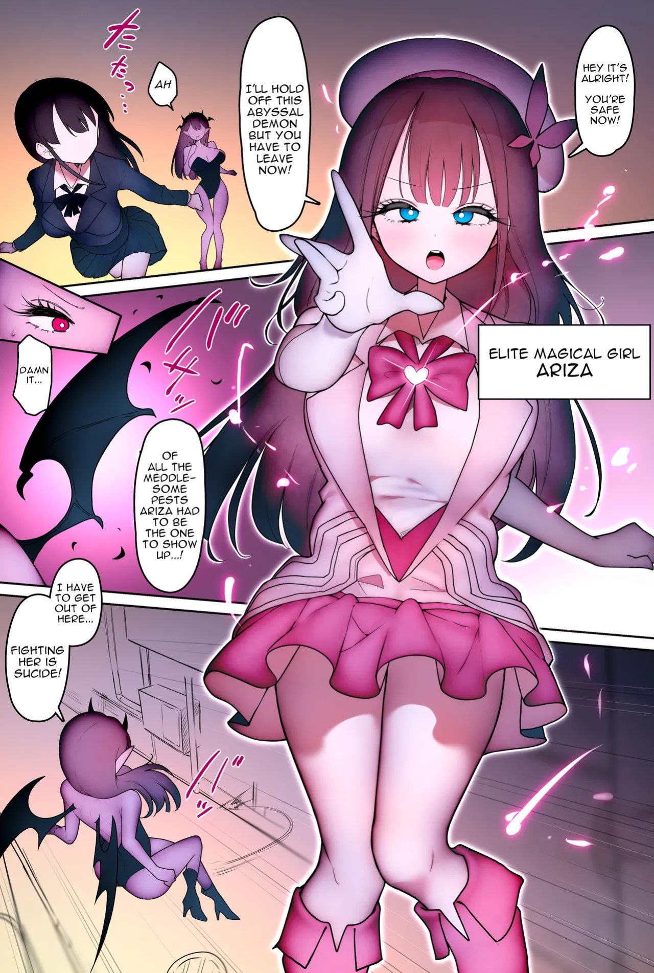 [W] Mahou Shoujo Aariza ~Chijoku Mazo-ka Choukyou ni Ochiru Seigi no Hiroin~ | Magical Girl Ariza 〜The Heroine of Justice Falls to Humiliating Masochistic Training〜 [English]