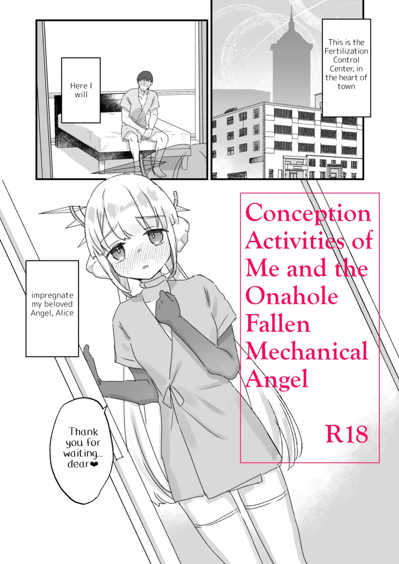 [Tenkirin (Kanroame)] Onaho Ochishita Kikai Tenshisama to Ore no Ninshin Katsudou | Conception Activities of Me and the Onahole Fallen Mechanical Angel [English] [Digital]