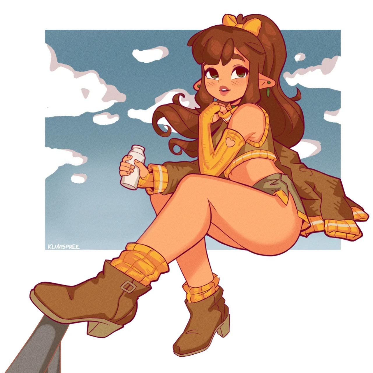 [Squeezable x KlimSpree] June x Latte (ft. Mocha & Taffy, Violet & Bossy Lady) (OC)
