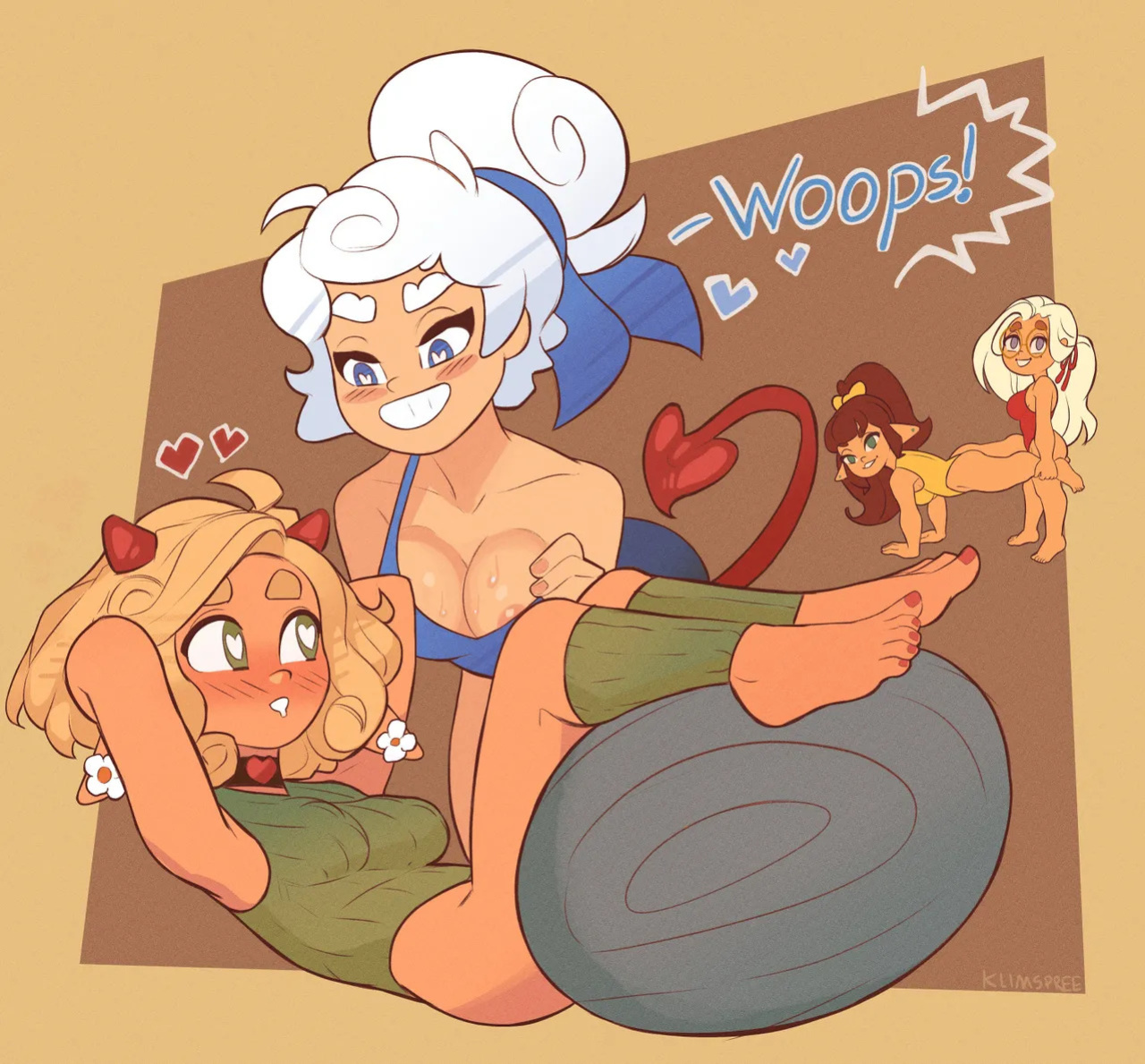 [Squeezable x KlimSpree] June x Latte (ft. Mocha & Taffy, Violet & Bossy Lady) (OC)