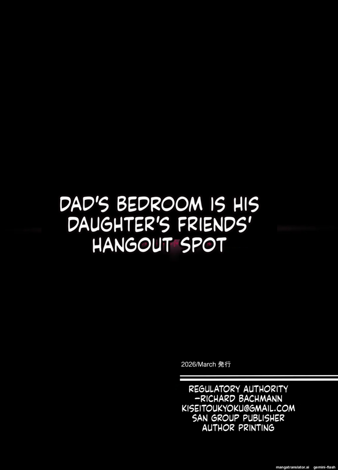 [Kisei Toukyoku (Richard Bahman)] Daddy's Bedroom is a Hangout For His Daughter's Friends 5: Pregnancy Report [English] [MTL]