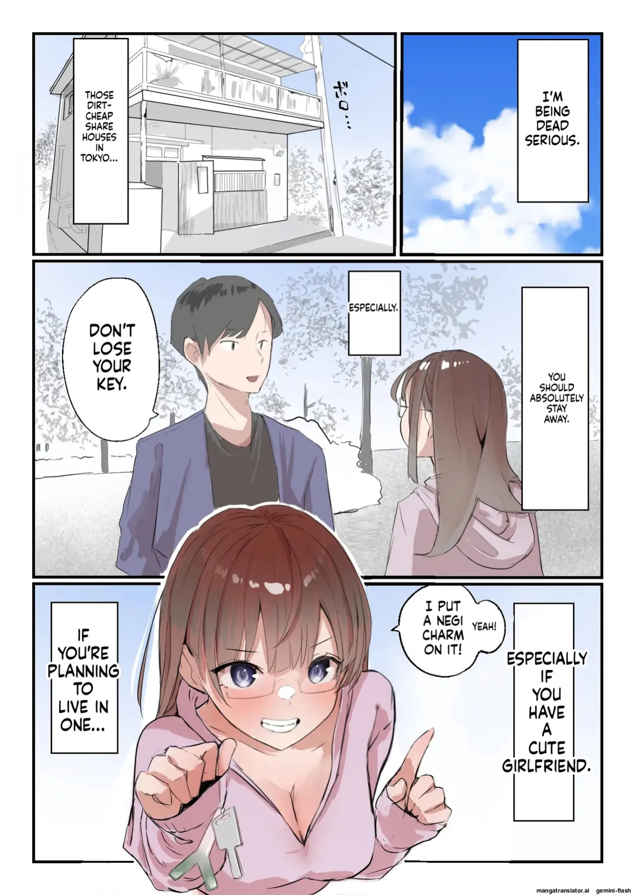 [Negiosu (Neiba)] Yasui Share House de Kanojo ga Nerawareru Hanashi