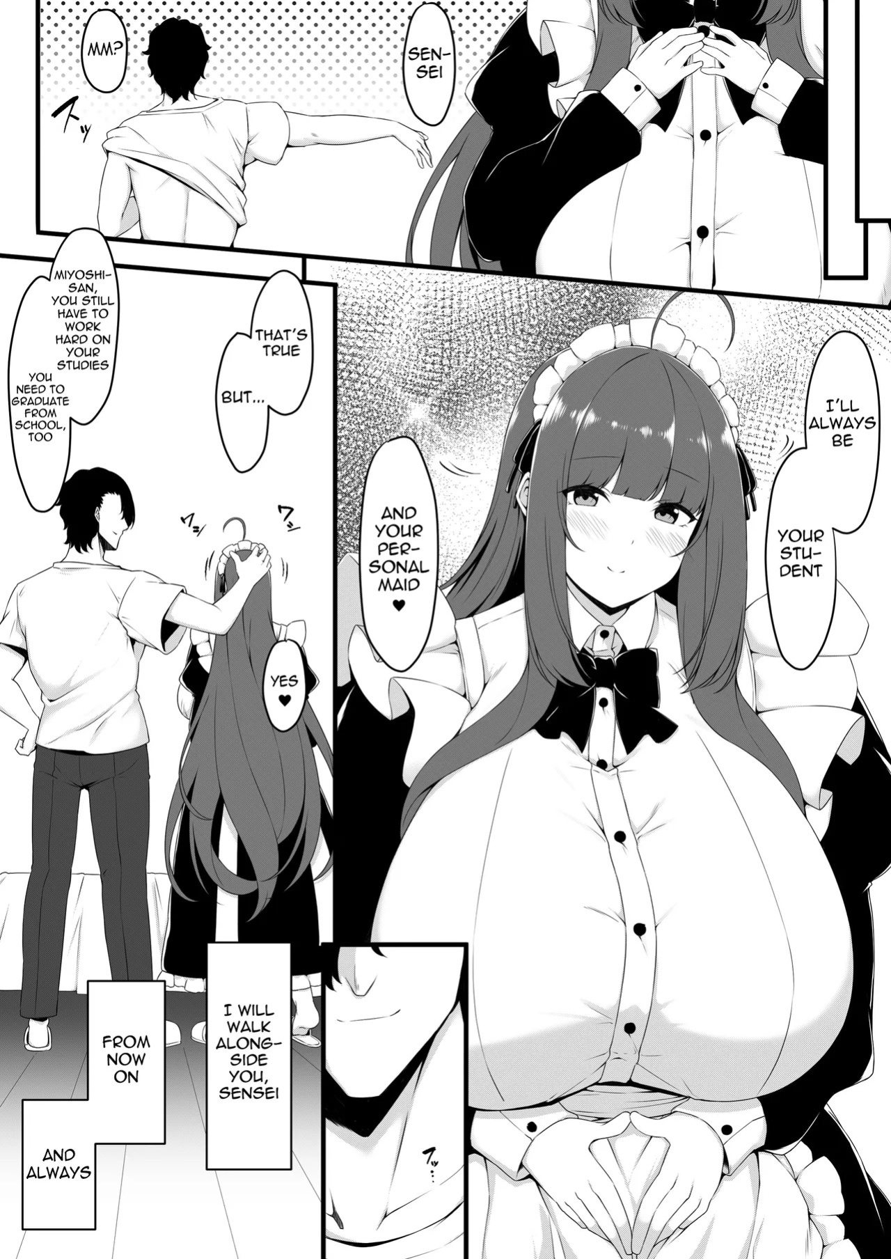 [Script Garden (Arashiki Mamizu)] Oshiego Maid no Renai Jijou - Maid Student Romantic relationship circumstance [English] [meganekun_tl] [Digital]