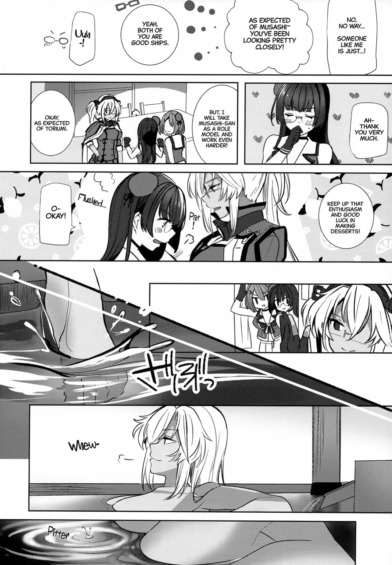 (Gunreibu Shuho Goudou Enshuu Reiwa Sannen Touki) [Marosaan (Yunamaro)] Musashi-san no Yoru Jijou Hisho-kan no Sajikagen-hen | Musashi's Nightly Affairs: The Secretary Ship's Determination -(Kantai Collection -KanColle-) [English] [CarlJPTL]