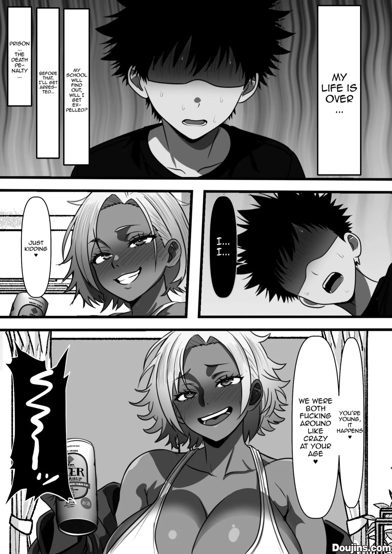 [Furitendou] Mob Danshi datta Ore ga Haha no Kouhai no YanMama o Haramaseru made no Hanashi | The Story Of How I, An Irrelevant Guy, Got To Impregnate My Mother's Delinquent MILF Friend [English] {Doujins.com}