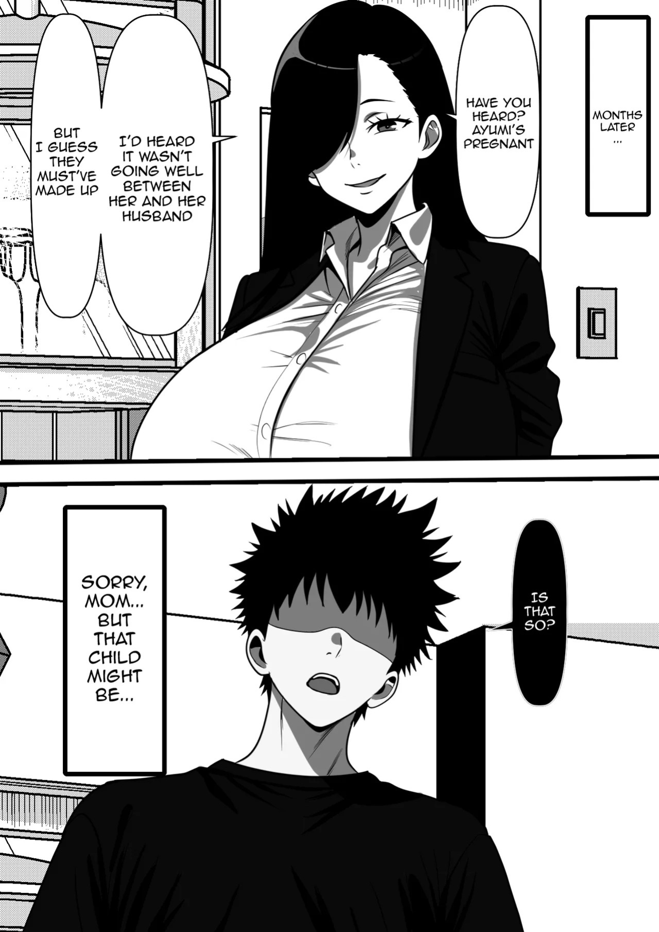 [Furitendou] Mob Danshi datta Ore ga Haha no Kouhai no YanMama o Haramaseru made no Hanashi | The Story Of How I, An Irrelevant Guy, Got To Impregnate My Mother's Delinquent MILF Friend [English] {Doujins.com}