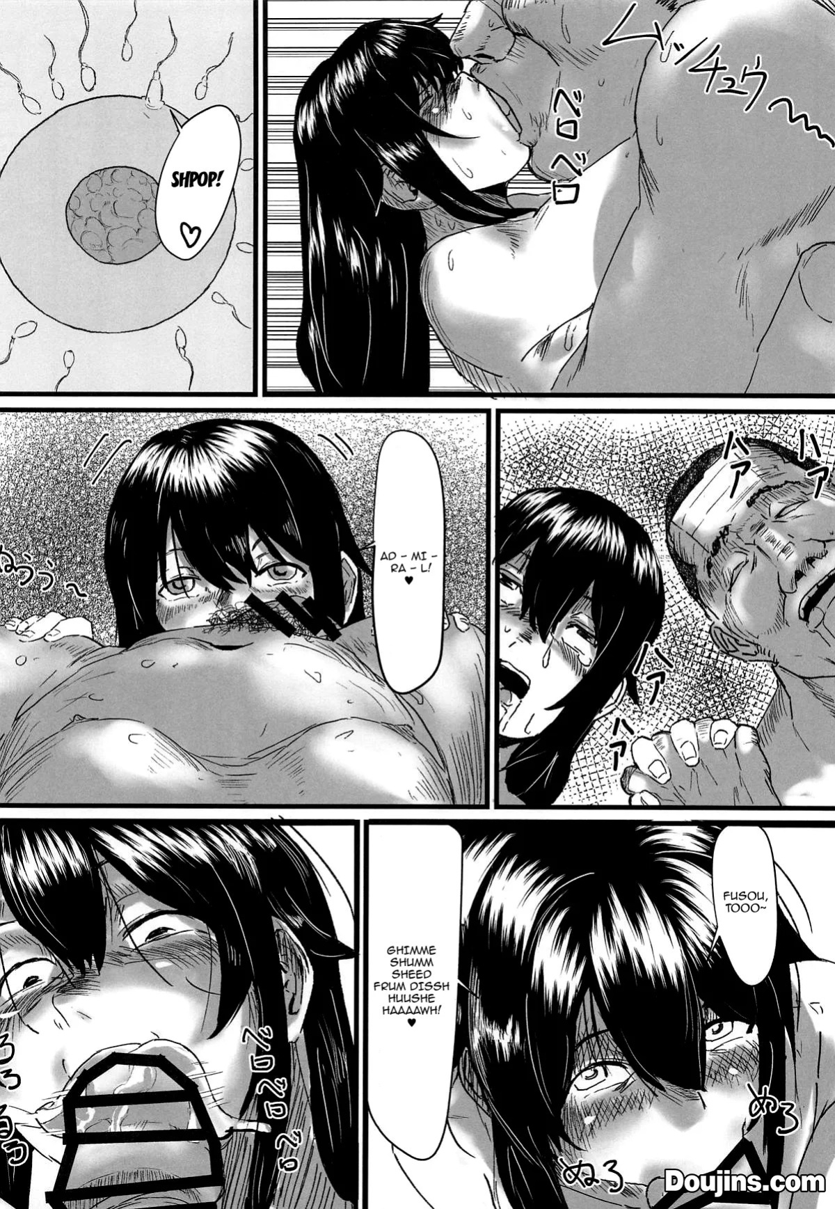 (C107) [Omegaya (Megakura Kinshi)] Fusou-gata to Berochuu Love Hame Haramasex | Tongue-Kissing Lovey-Dovey Impregnation Sex With The Fusou-Classes (Kantai Collection -KanColle-) [English] {Doujins.com}